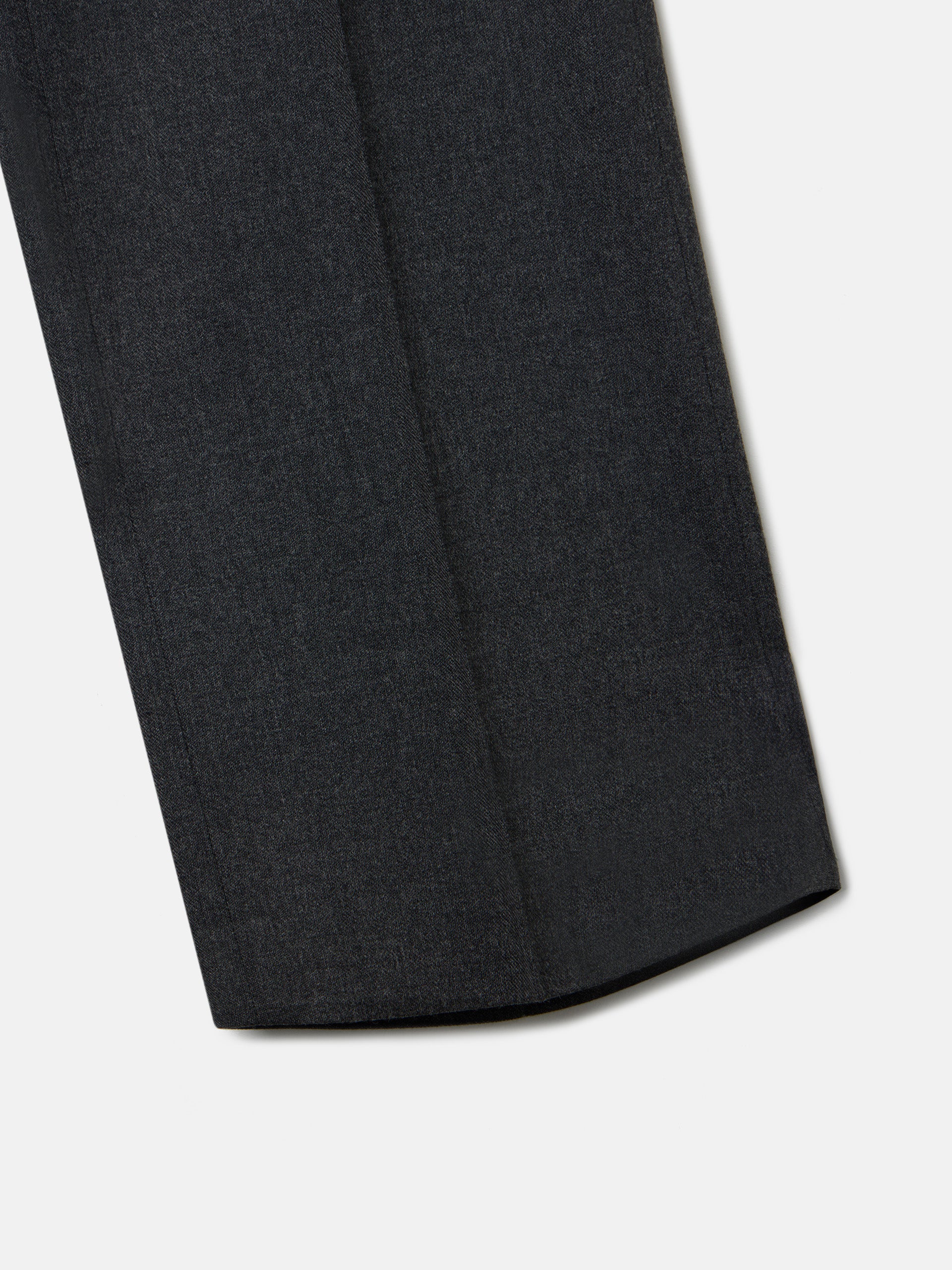 Pantalon habillé à plis gris marengo