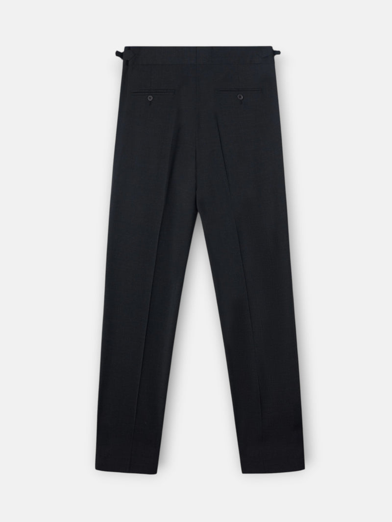 Pantalon vestir pinzas gris oscuro