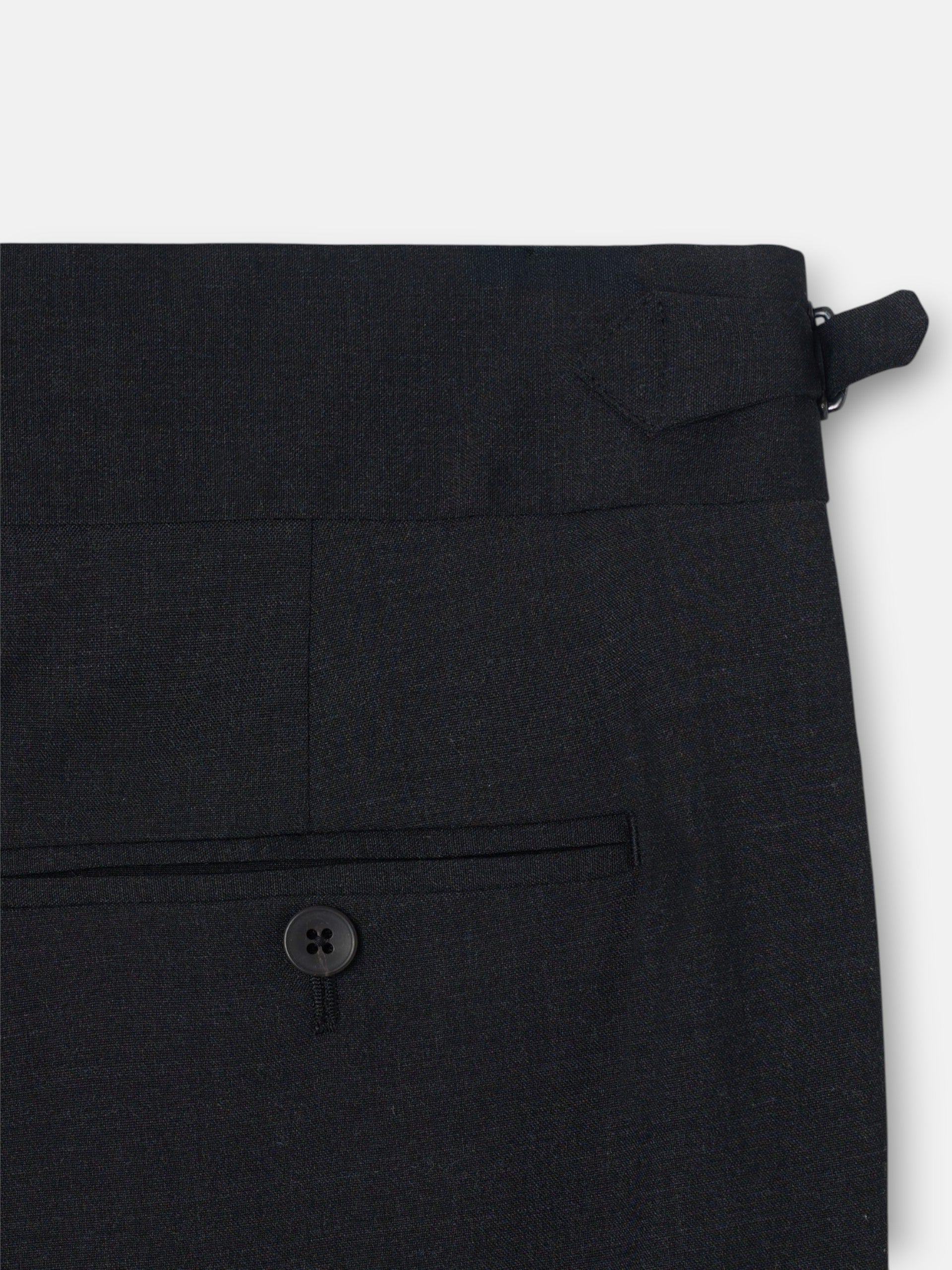 Dark grey pleated dress pants