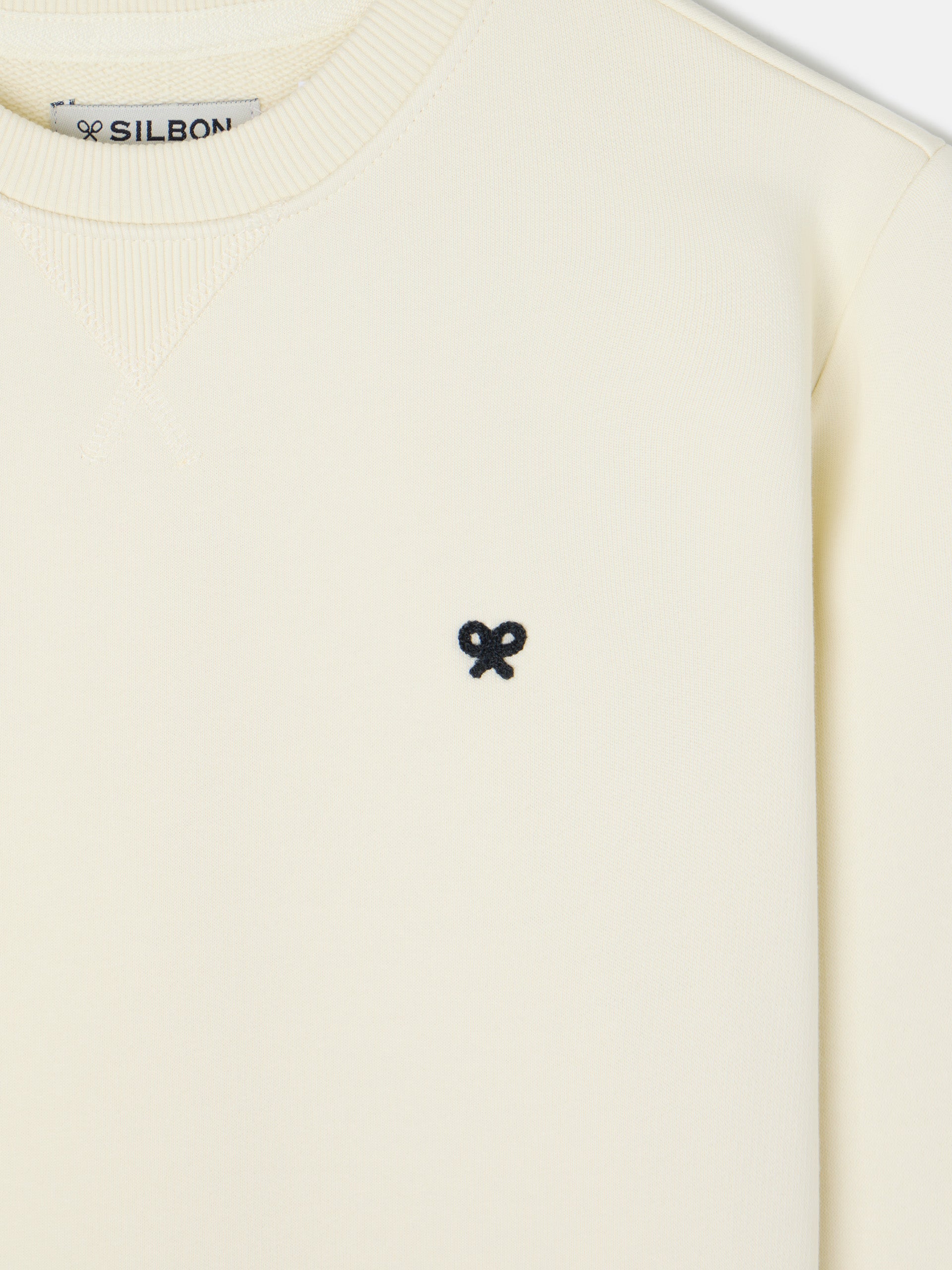Sweatshirt minilogo creme