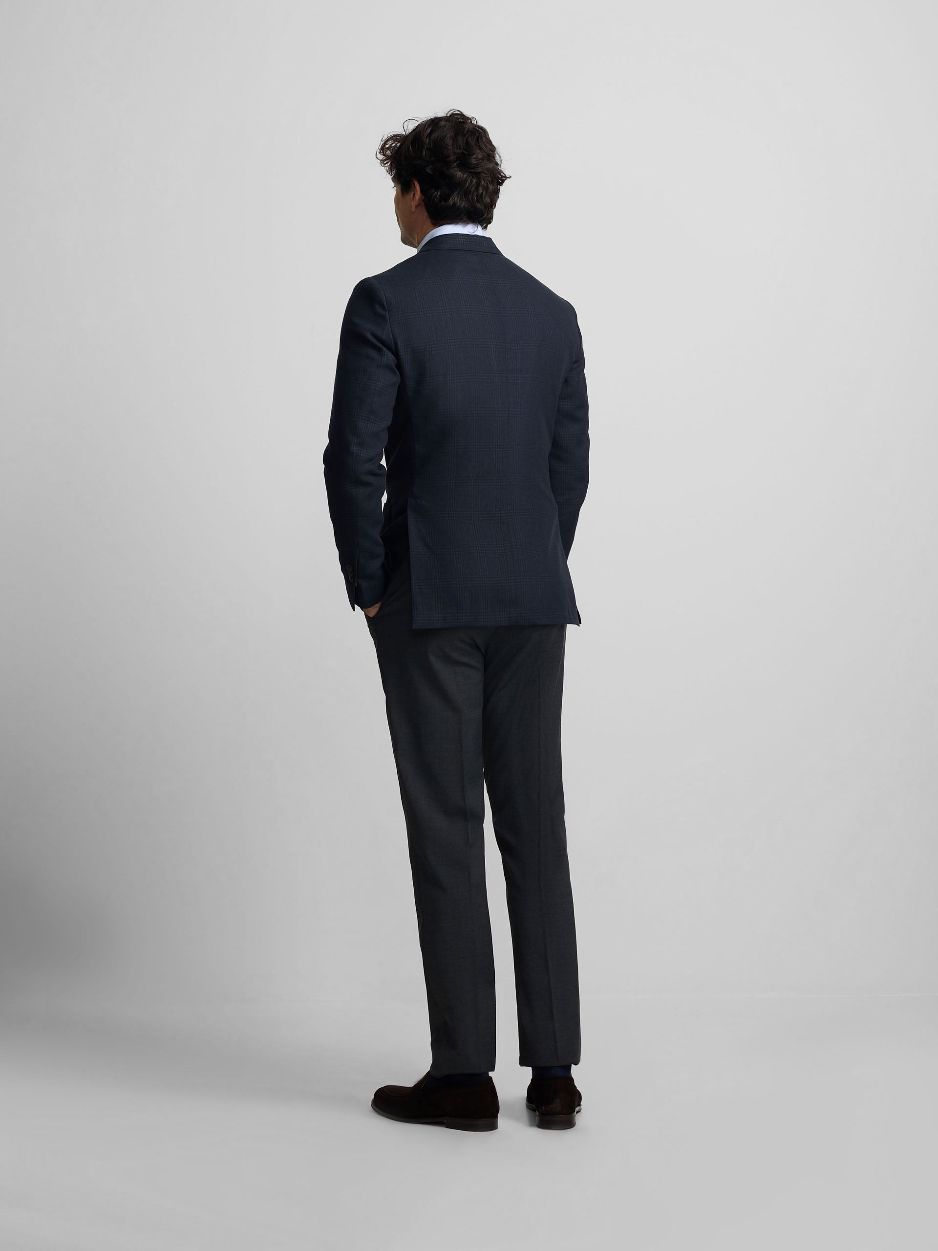 Blazer bleu marine Prince de Galles