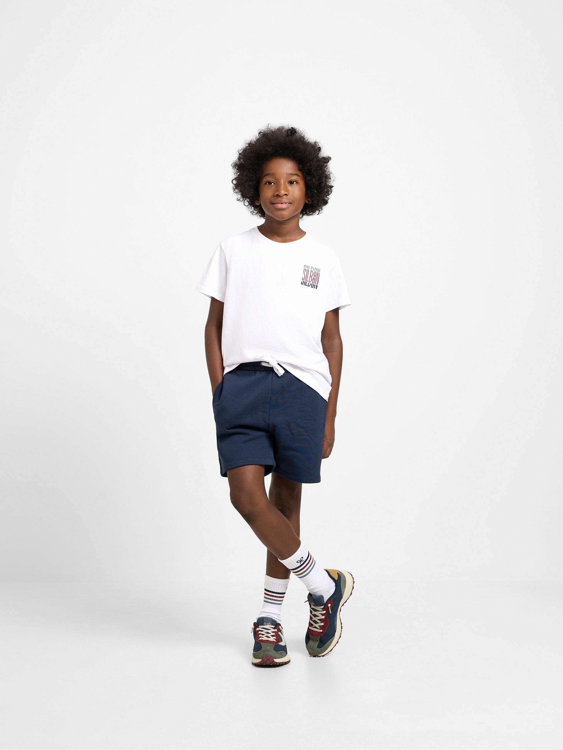 Bermuda deportiva kids azul marino