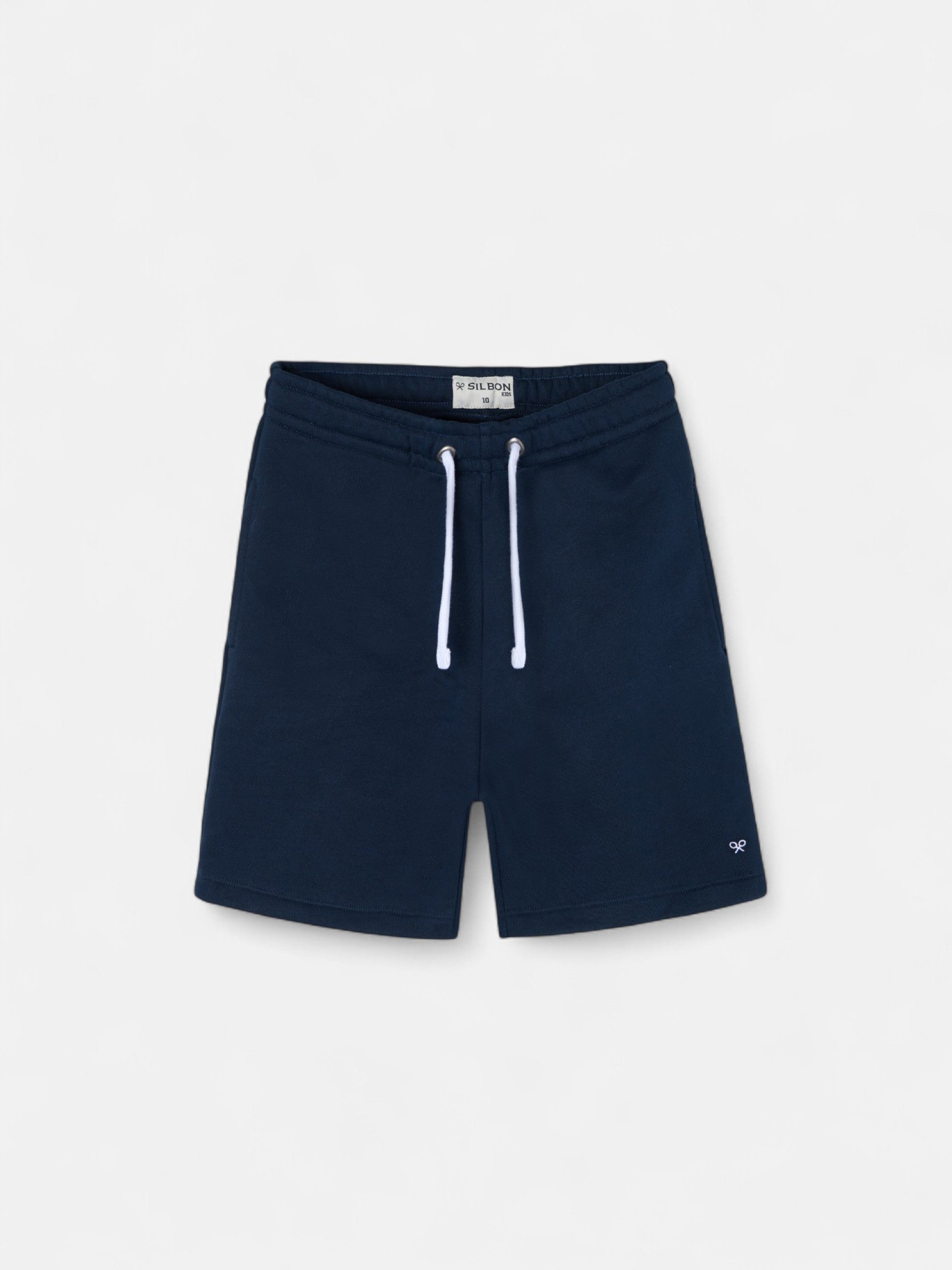 Navy blue kids sports shorts