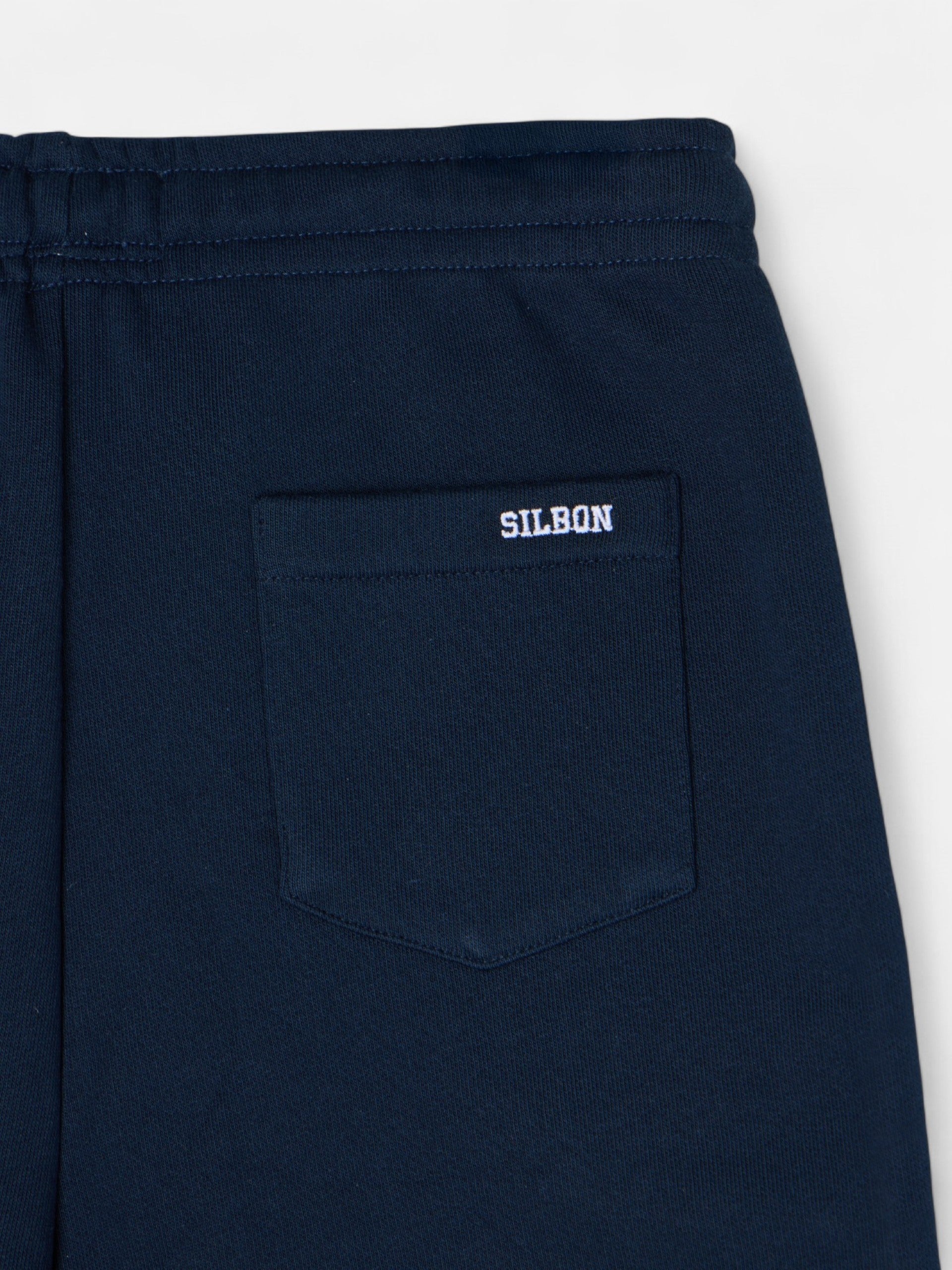 Navy blue kids sports shorts