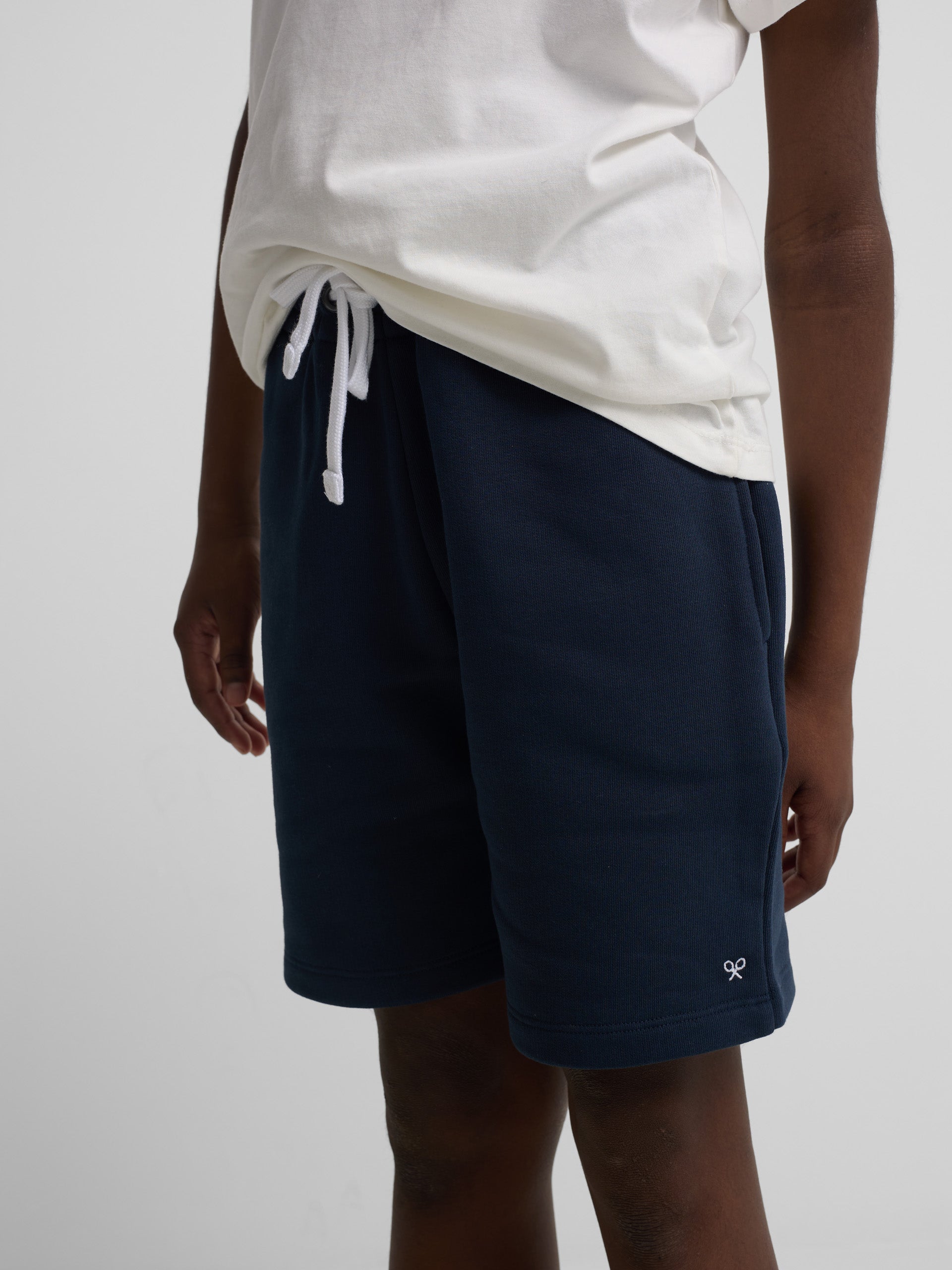 Navy blue kids sports shorts