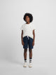 Navy blue kids sports shorts