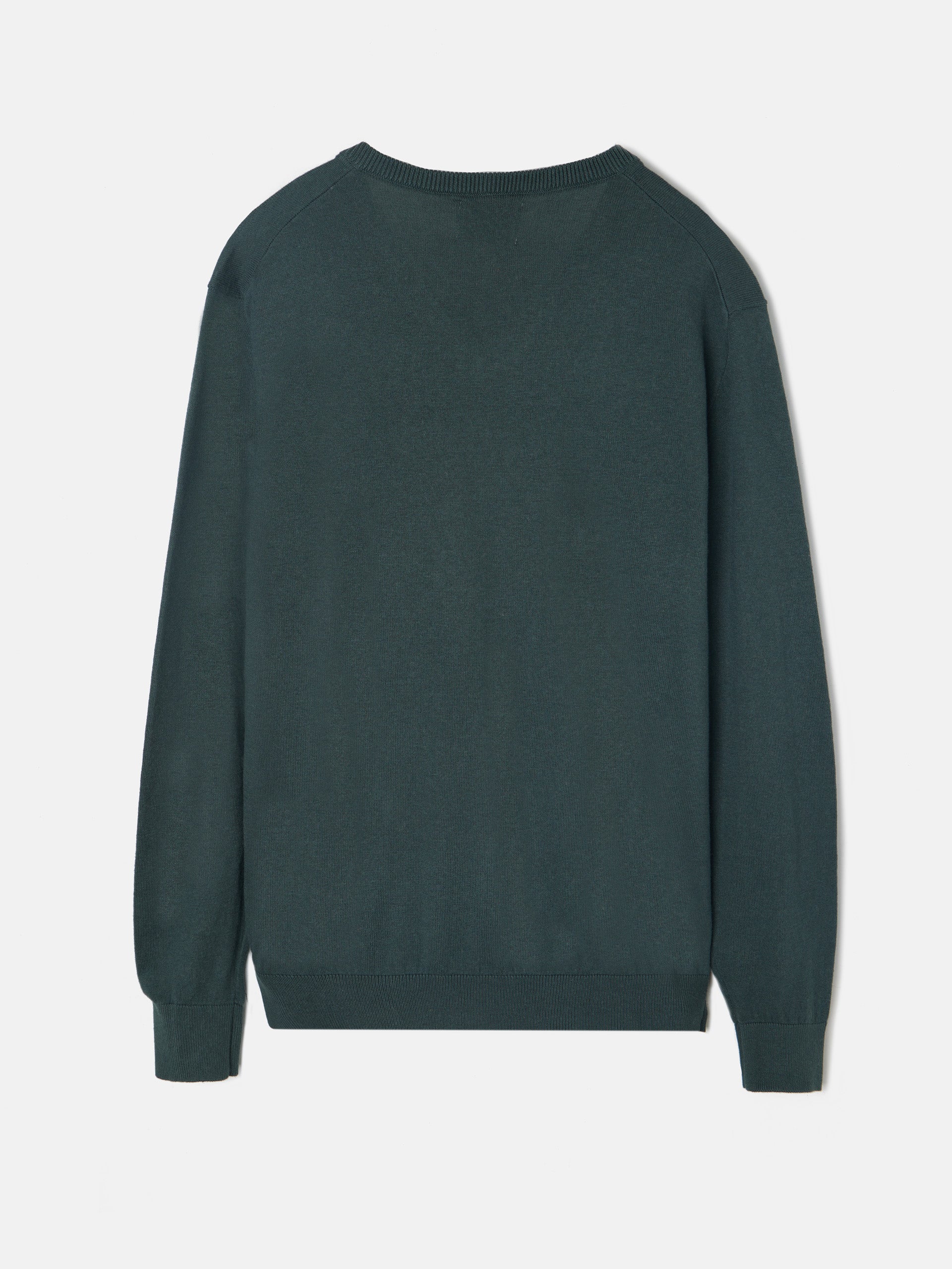 Jersey classic cuello pico verde oscuro