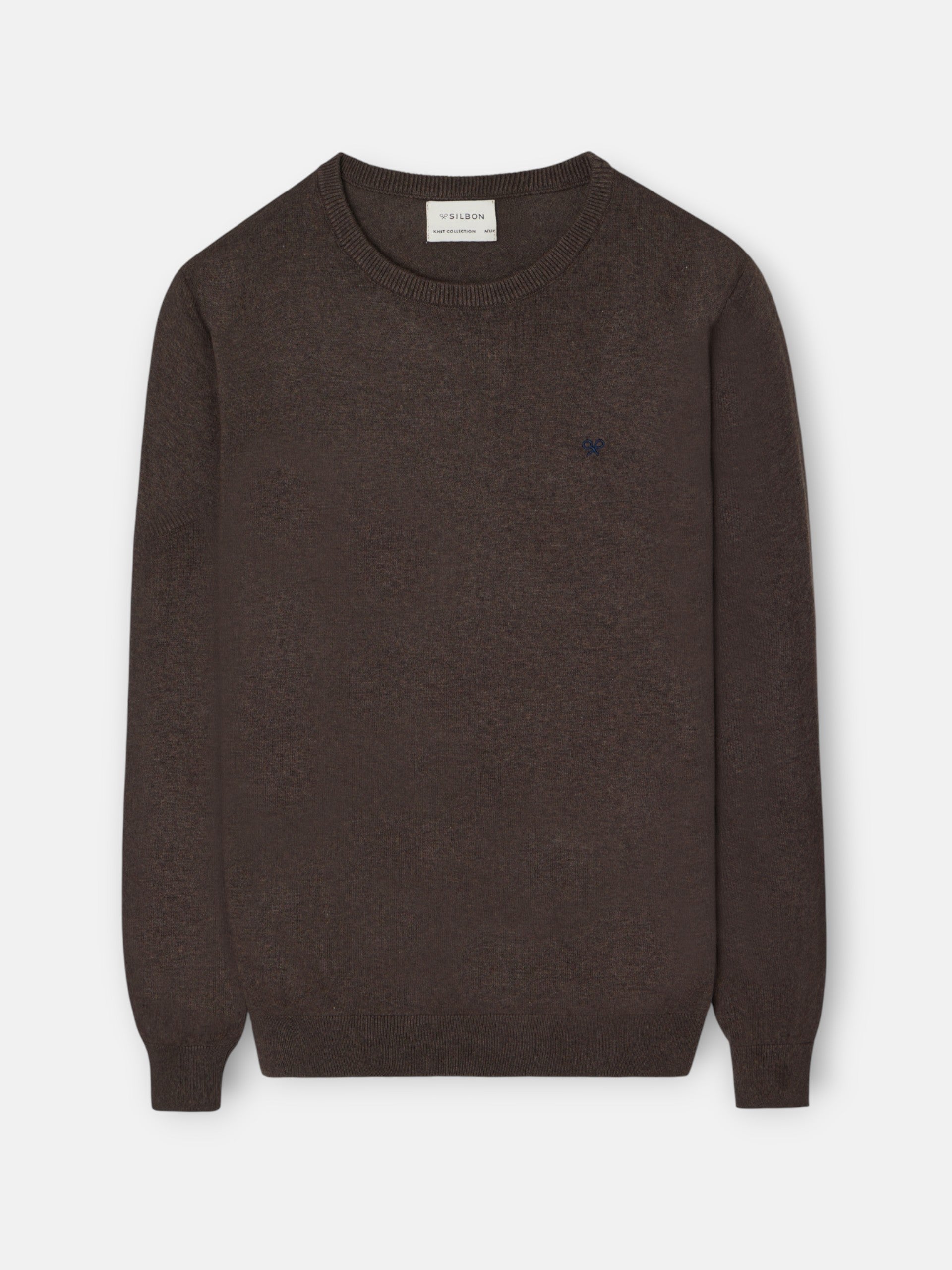 Classic brown round neck sweater