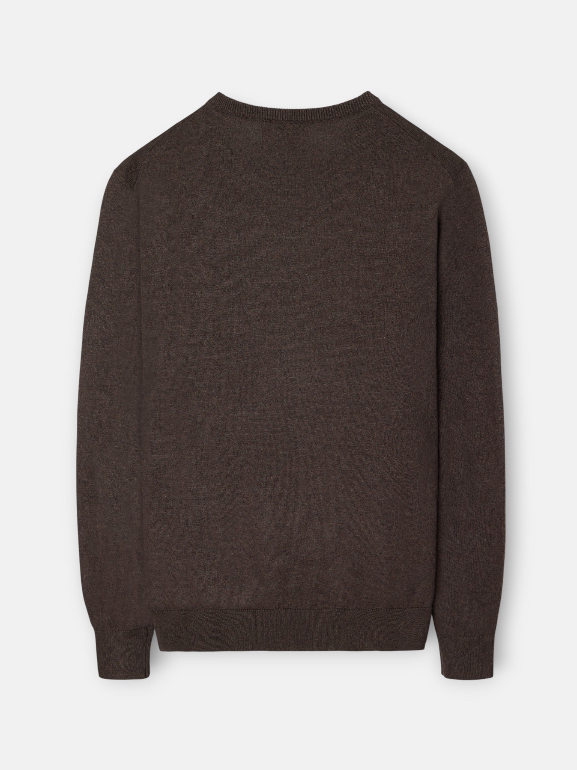 Classic brown round neck sweater