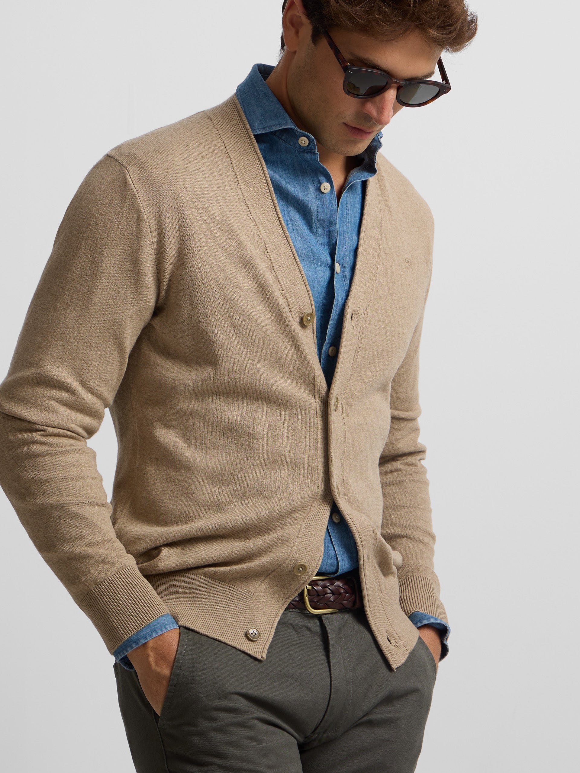 Cardigan marron classique