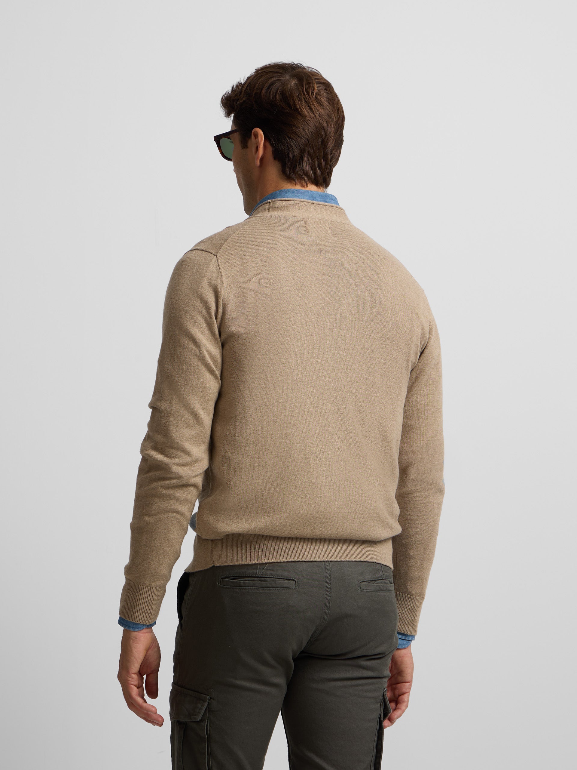 Cardigan classic marron