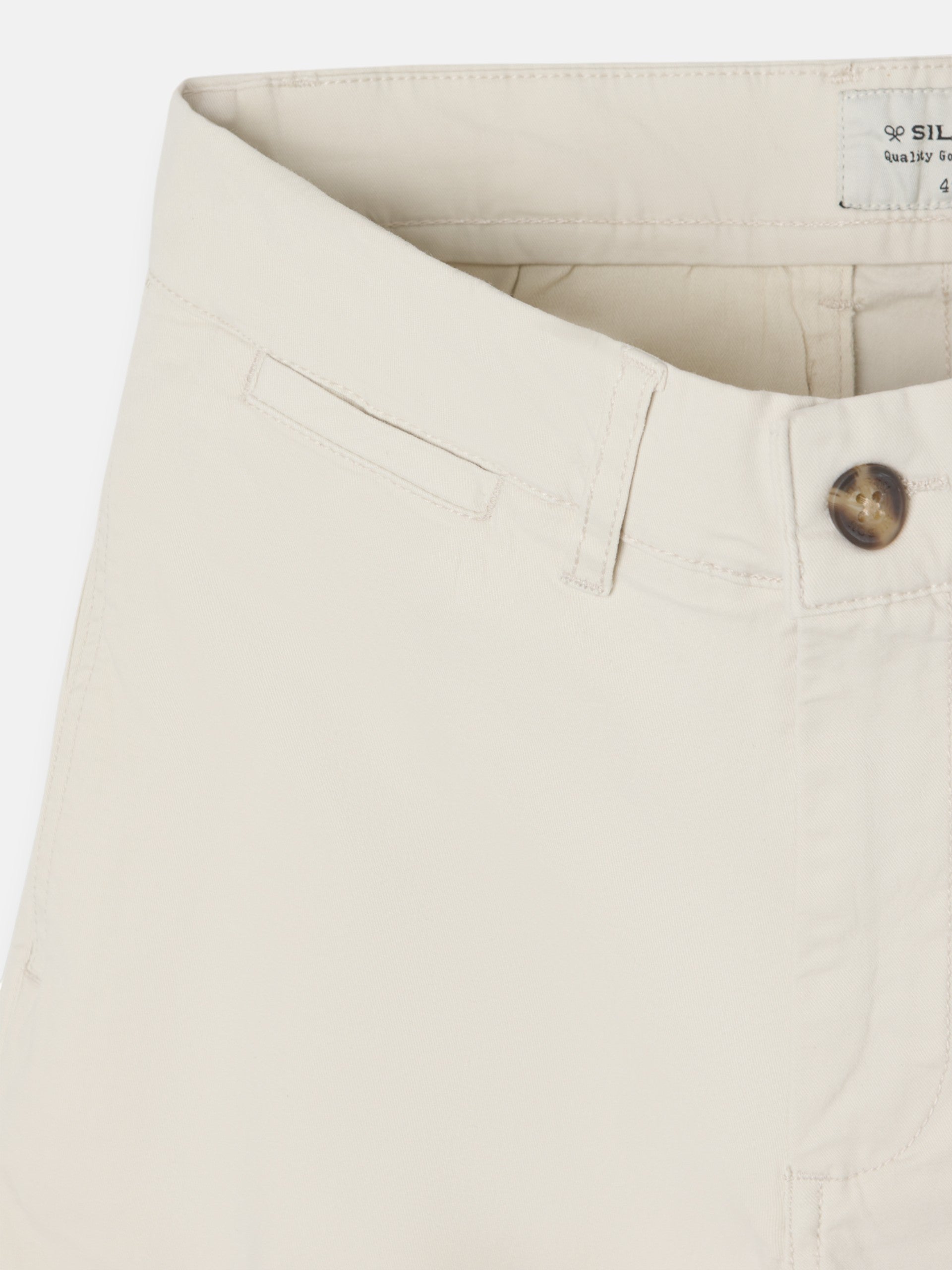 Pantalon chino décontracté en pierre