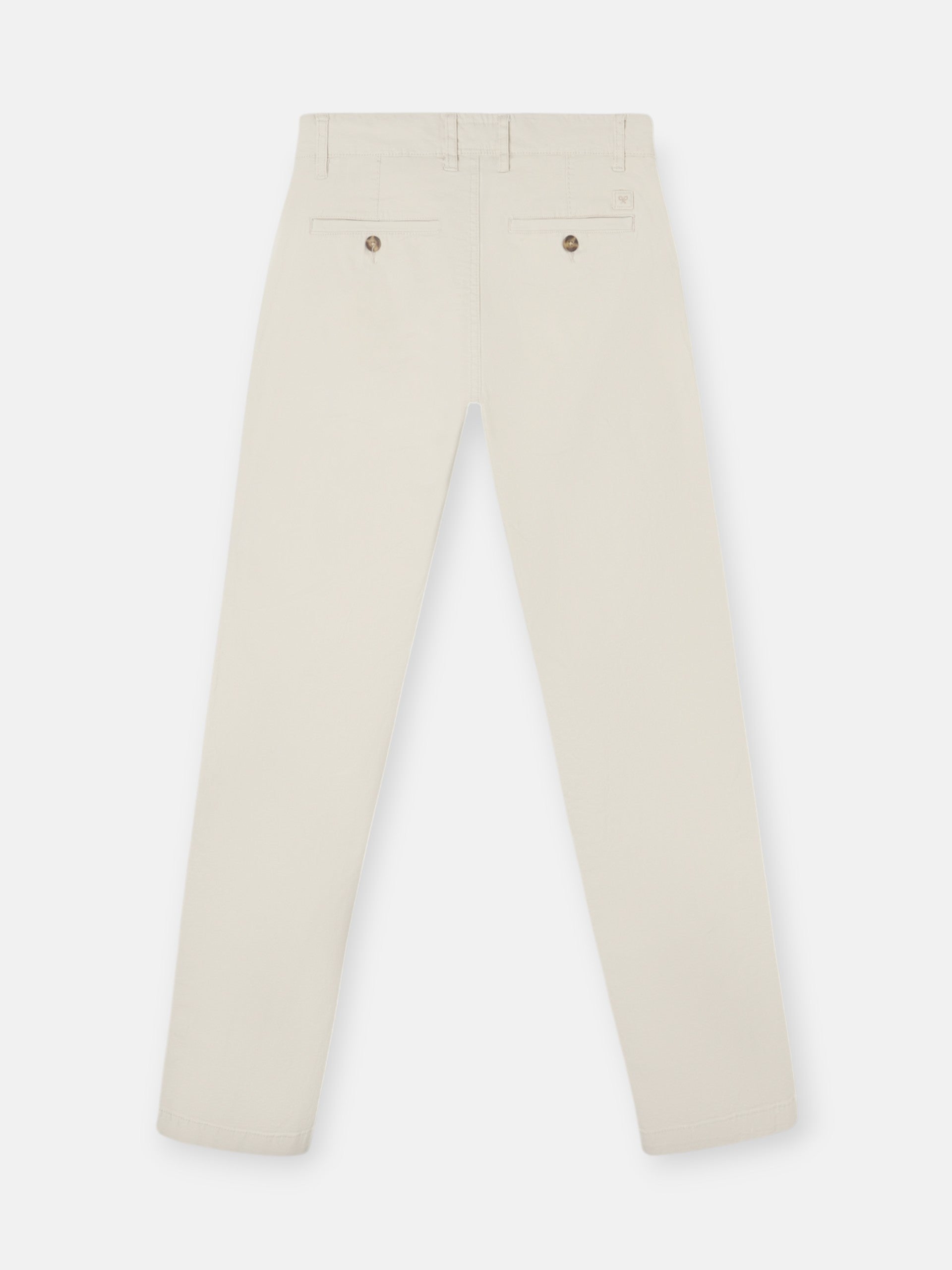 Pantalon chino décontracté en pierre