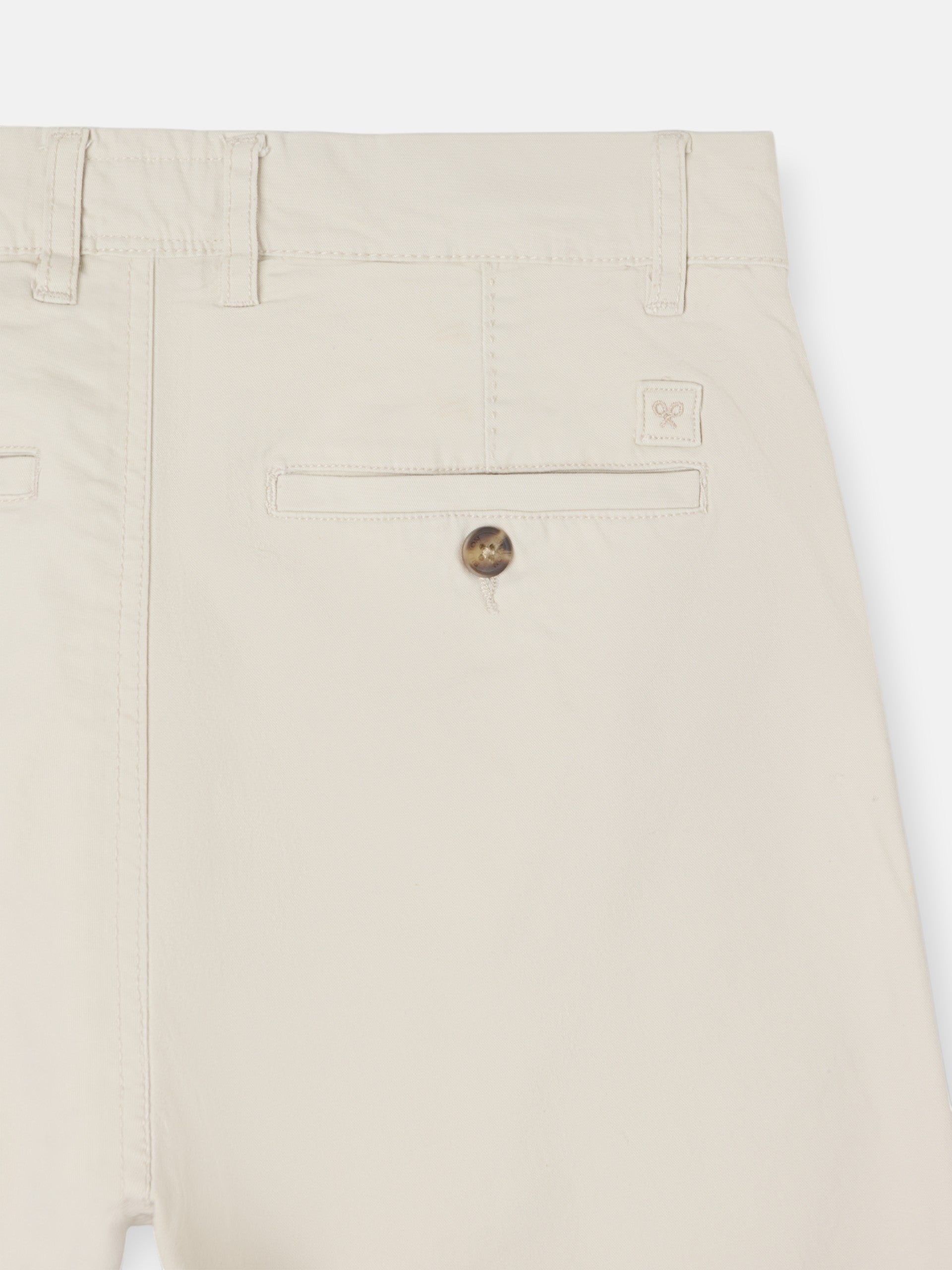 Pantalon chino décontracté en pierre