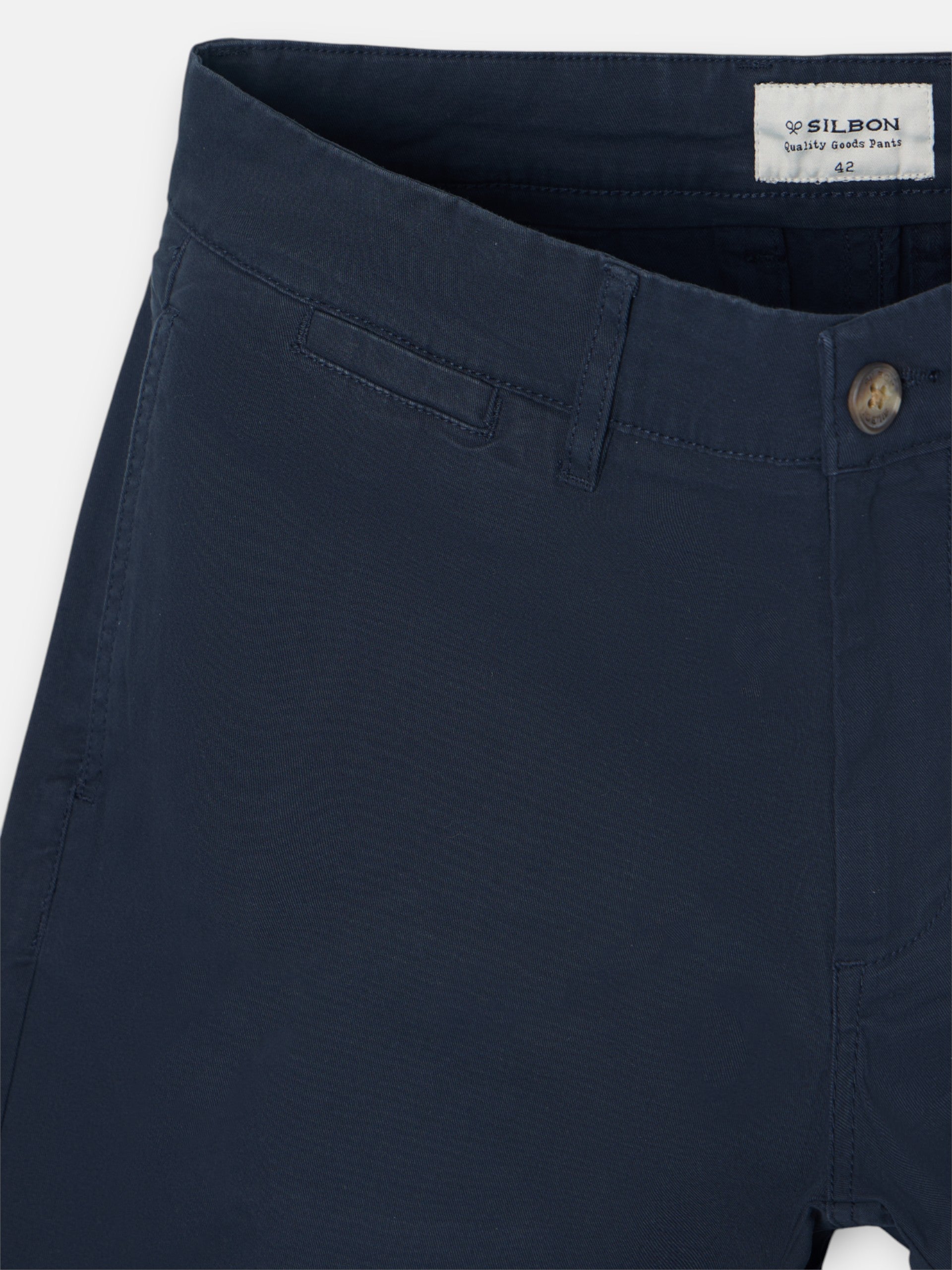 Pantalon chino casual azul marino
