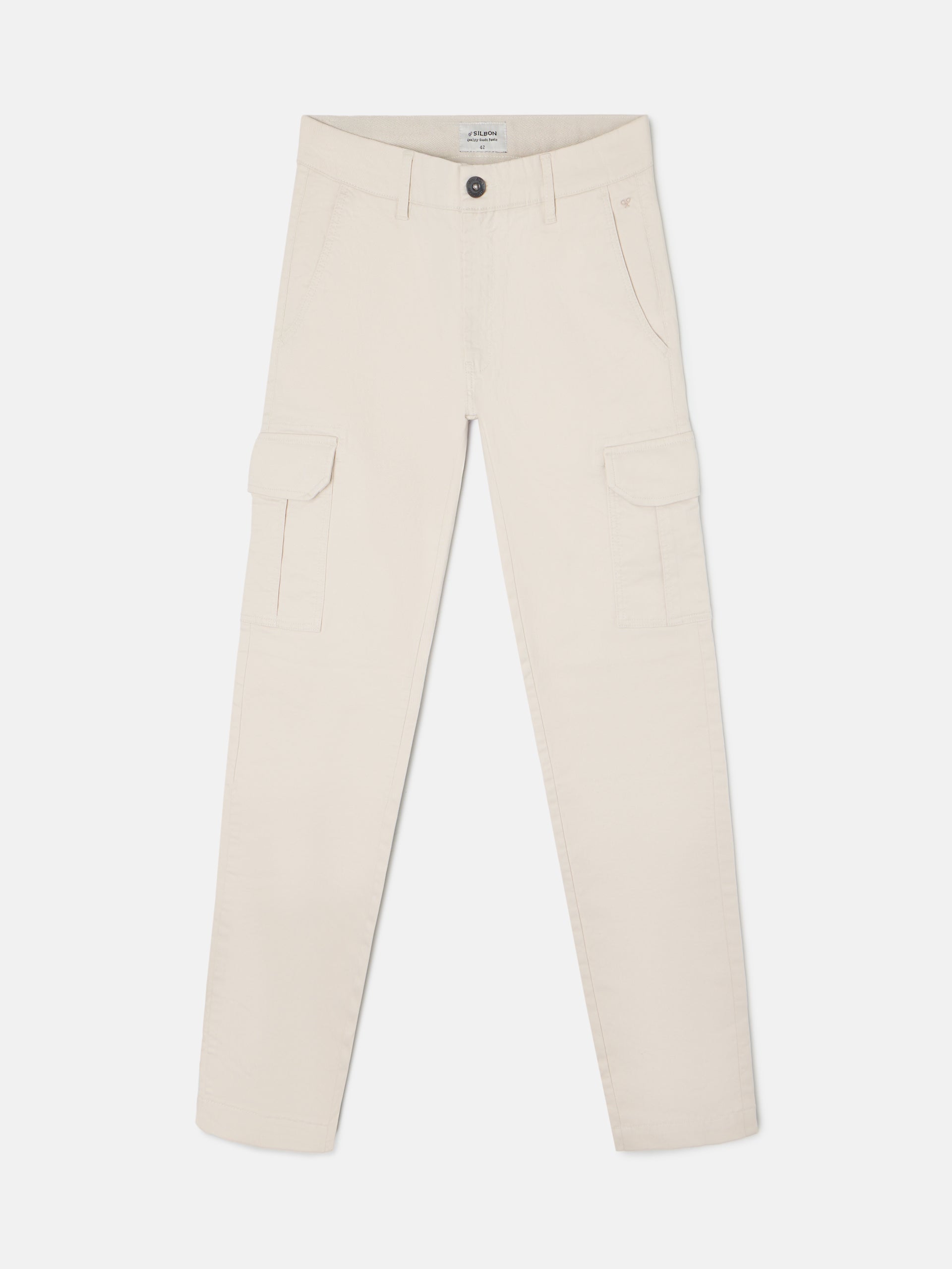 Pantalon cargo décontracté en pierre