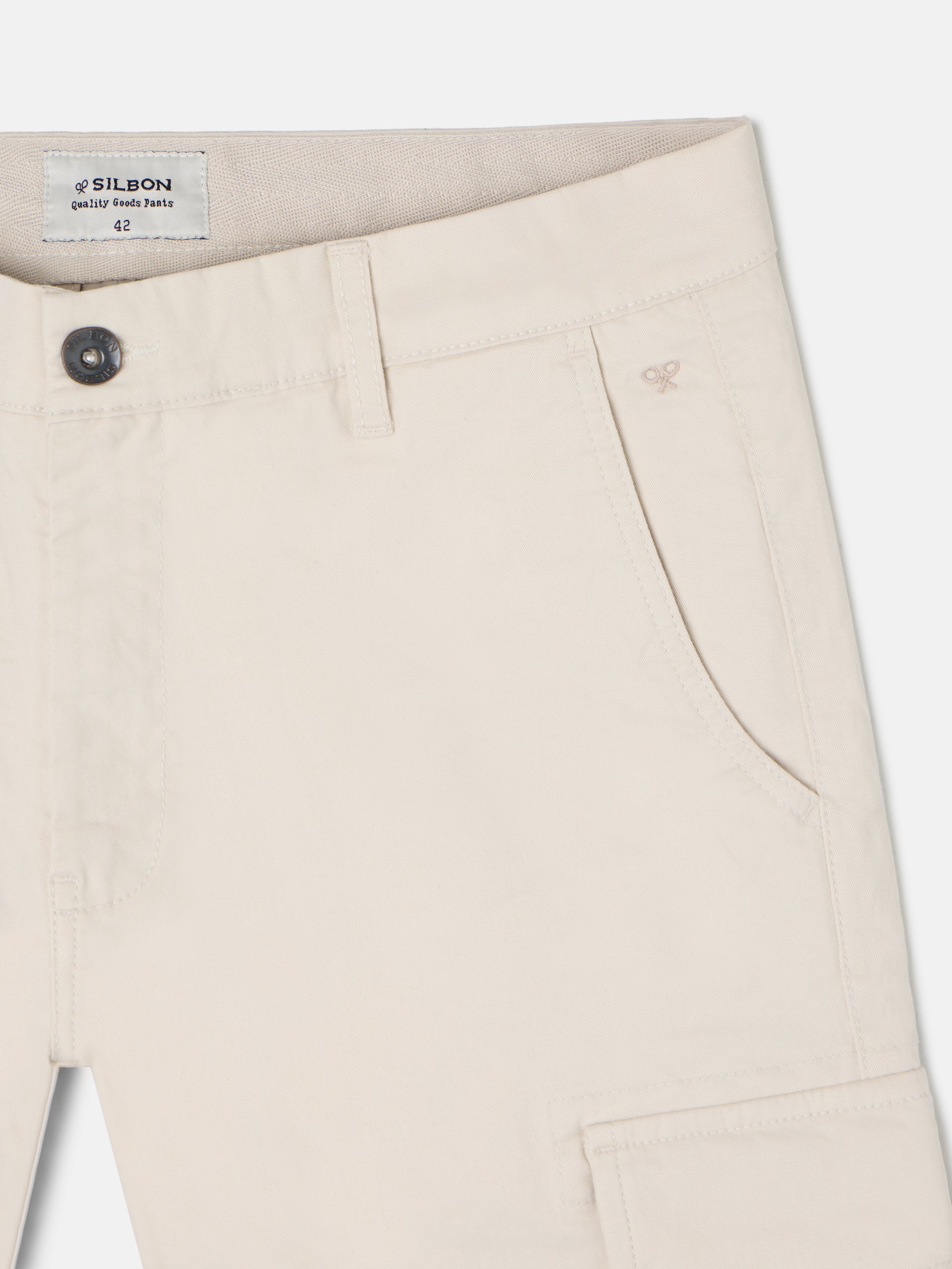Casual stone cargo pants