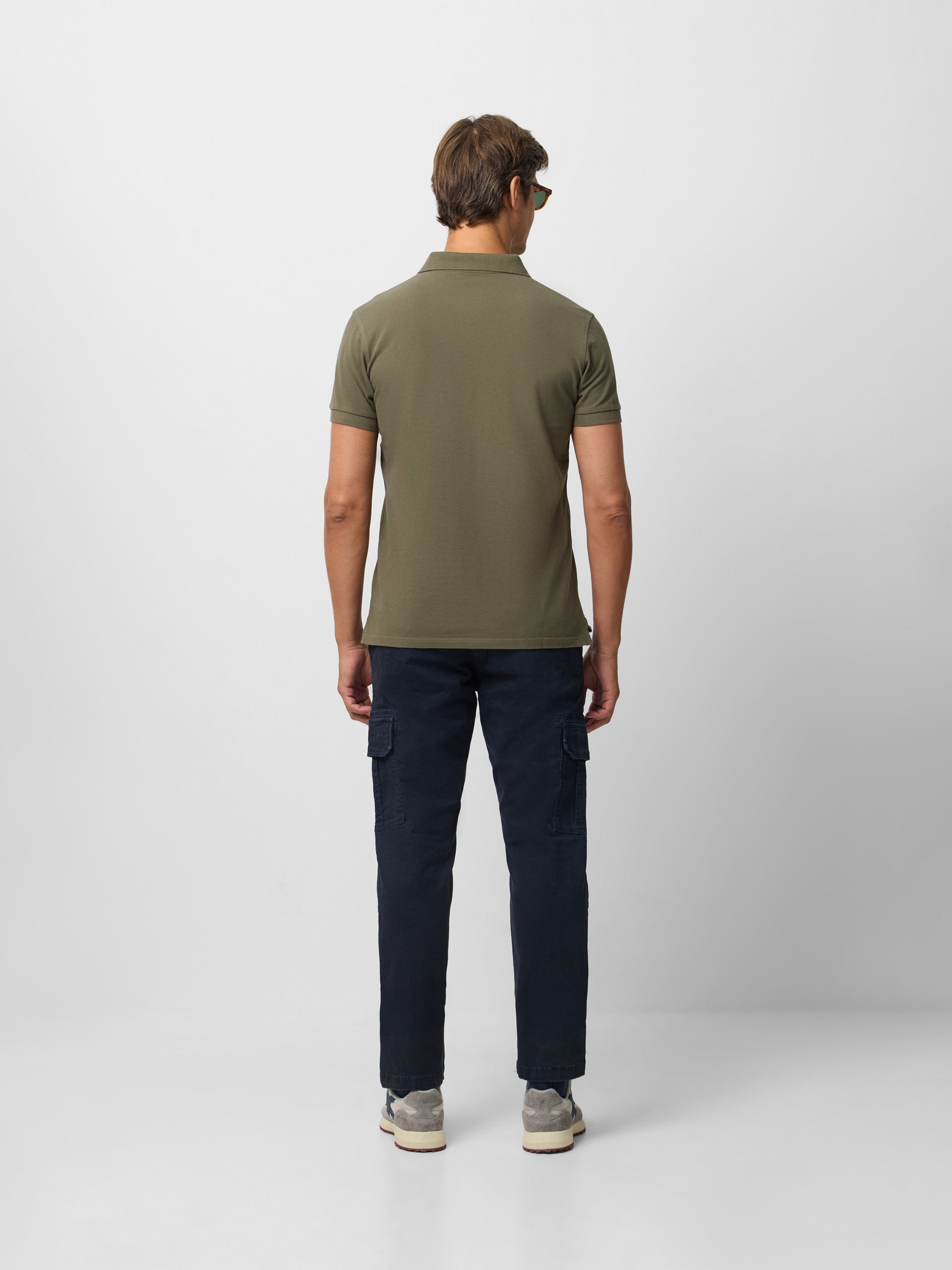 Navy blue casual cargo pants