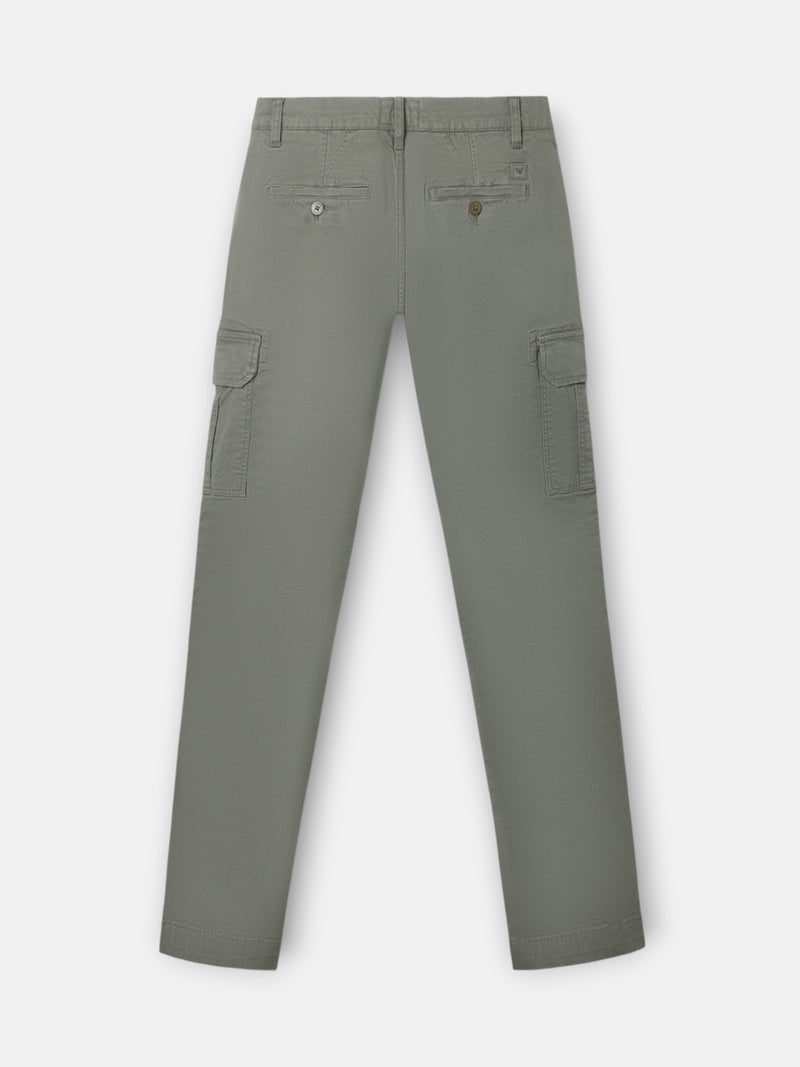 Pantalon cargo casual verde