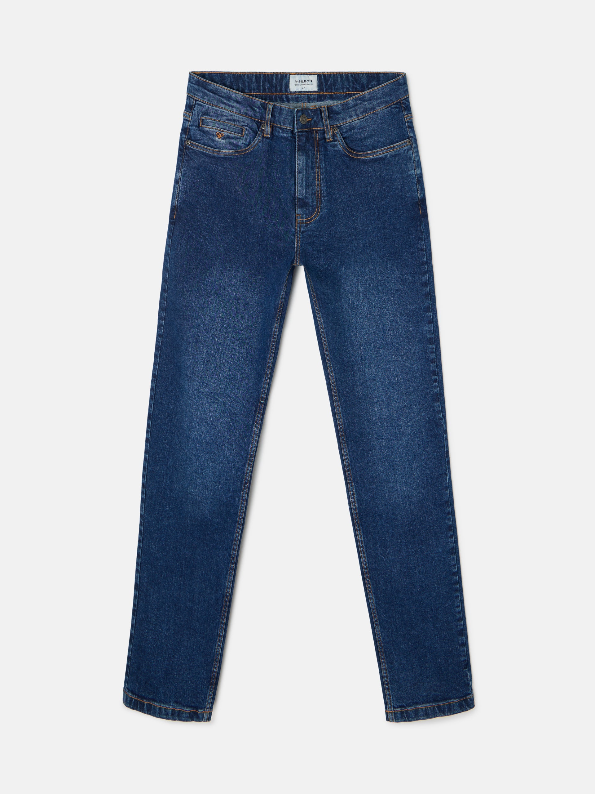 Pantalon de sport en denim bleu foncé