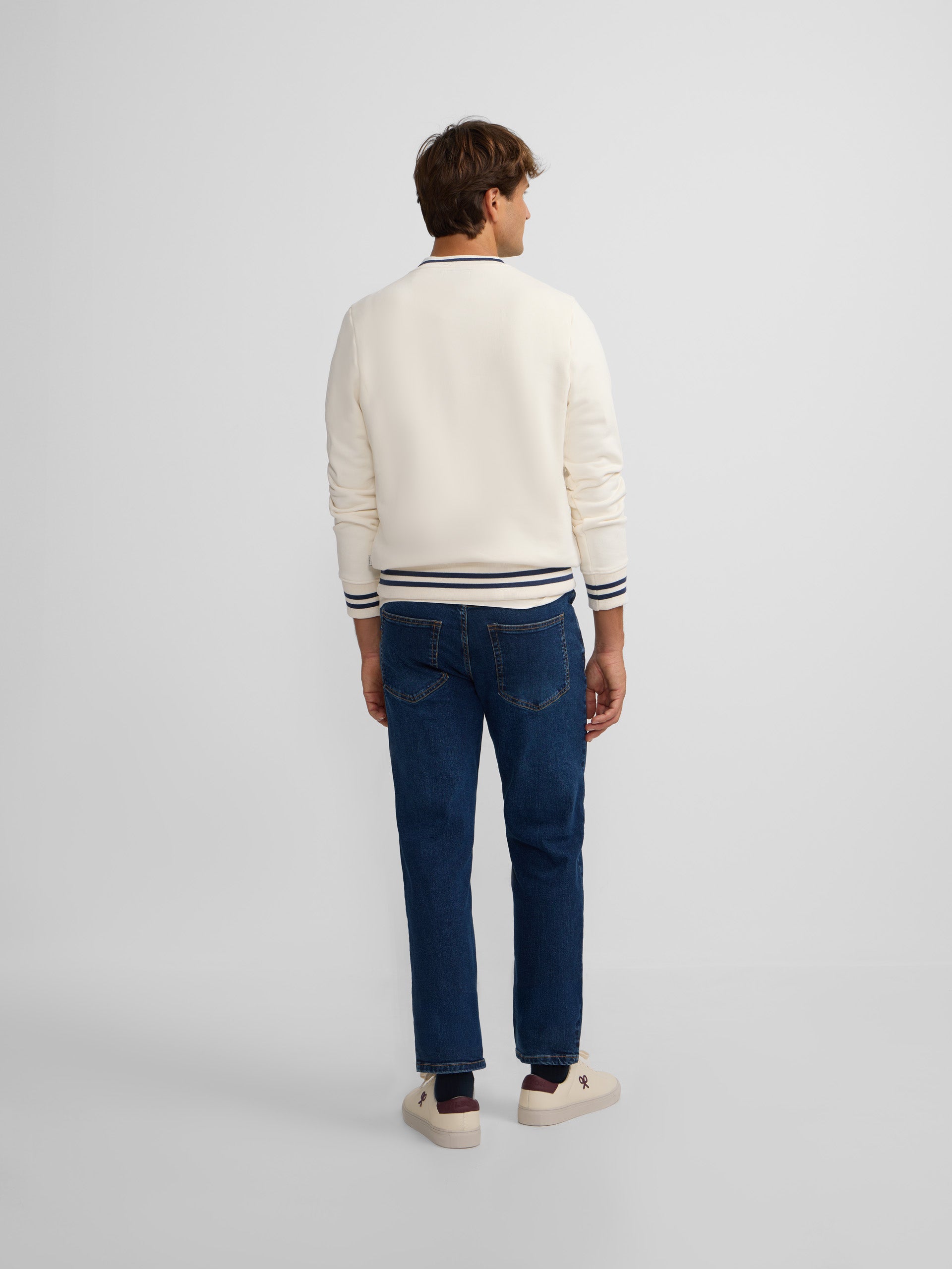 Pantalon de sport en denim bleu foncé