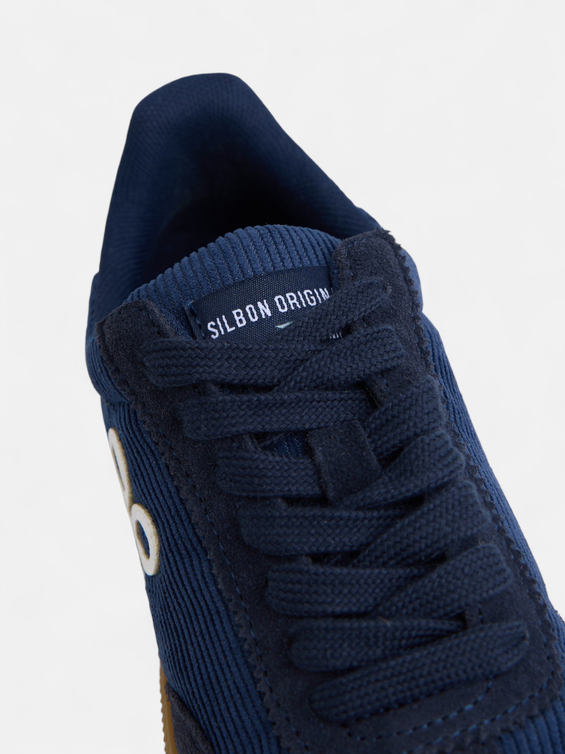 Zapatilla casual pana azul