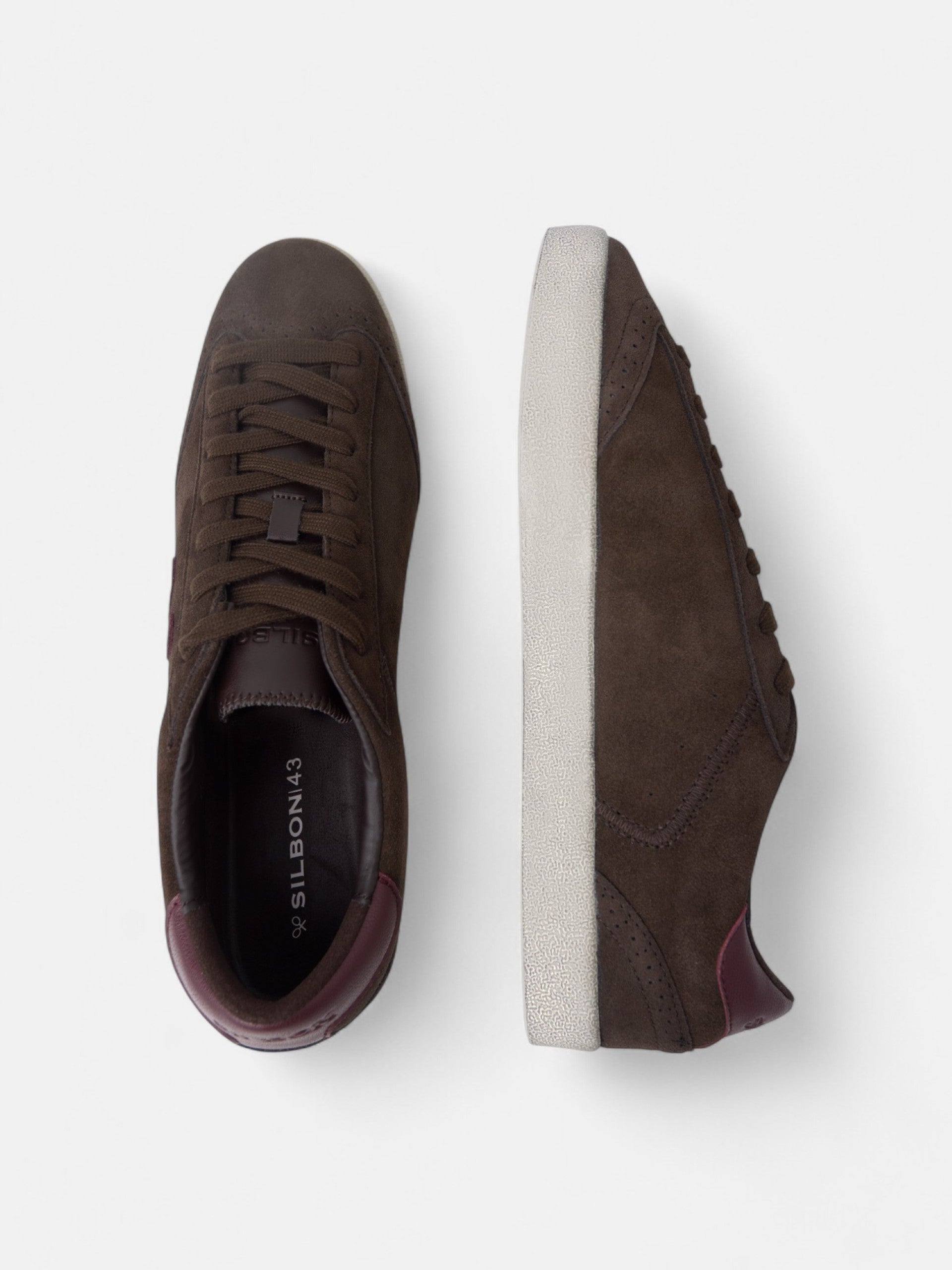 Baskets décontractées marron uni