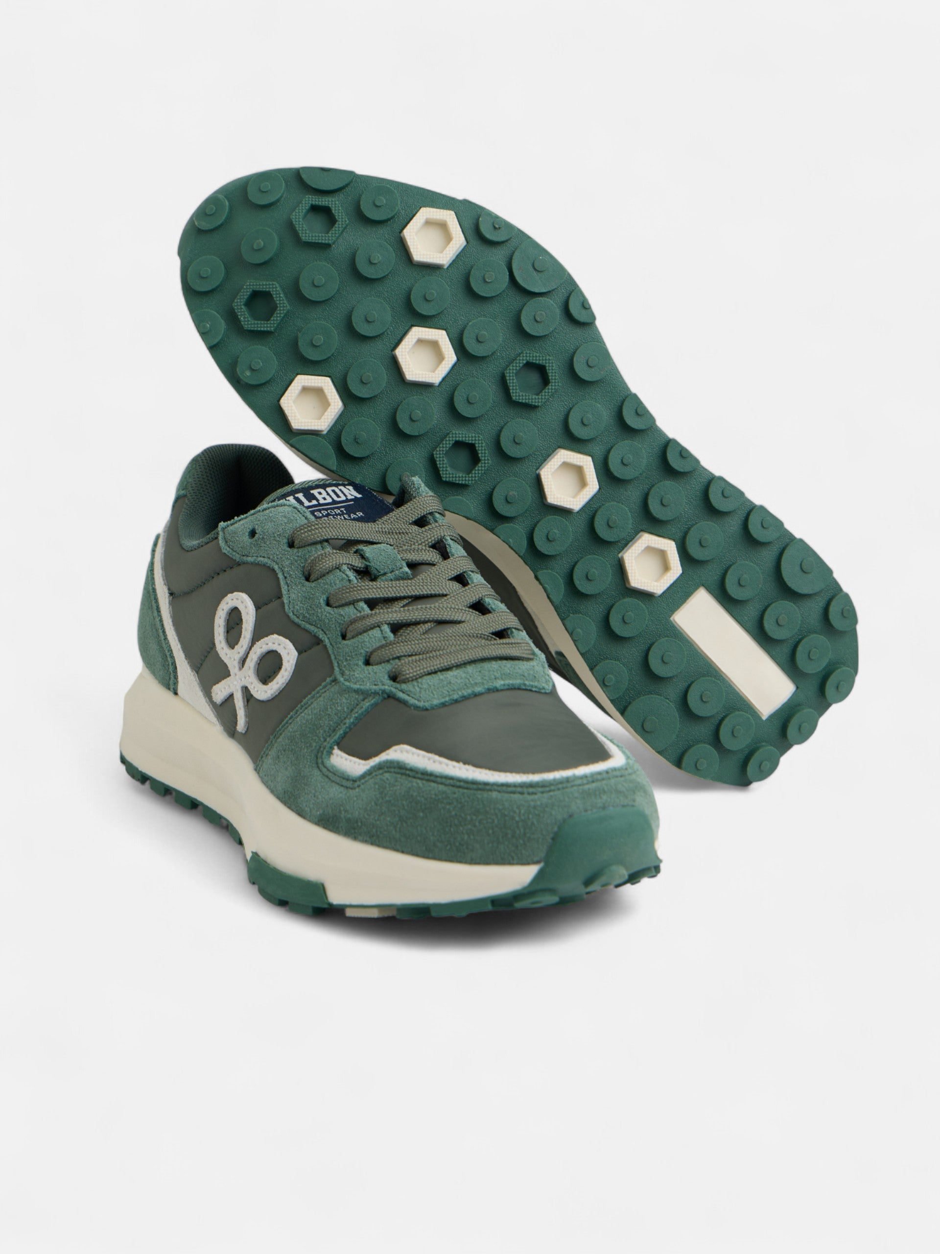 Zapatilla running city multicolor verde