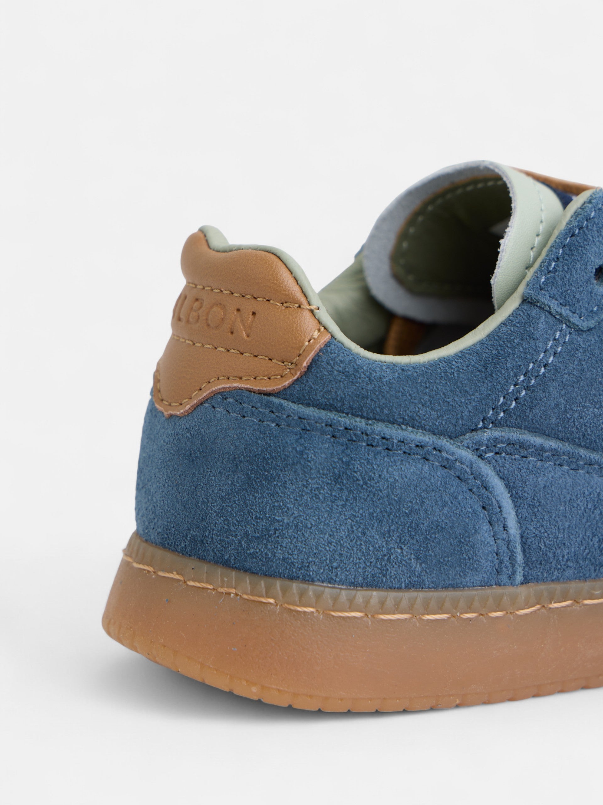 Baskets décontractées en cuir bleu pour enfants