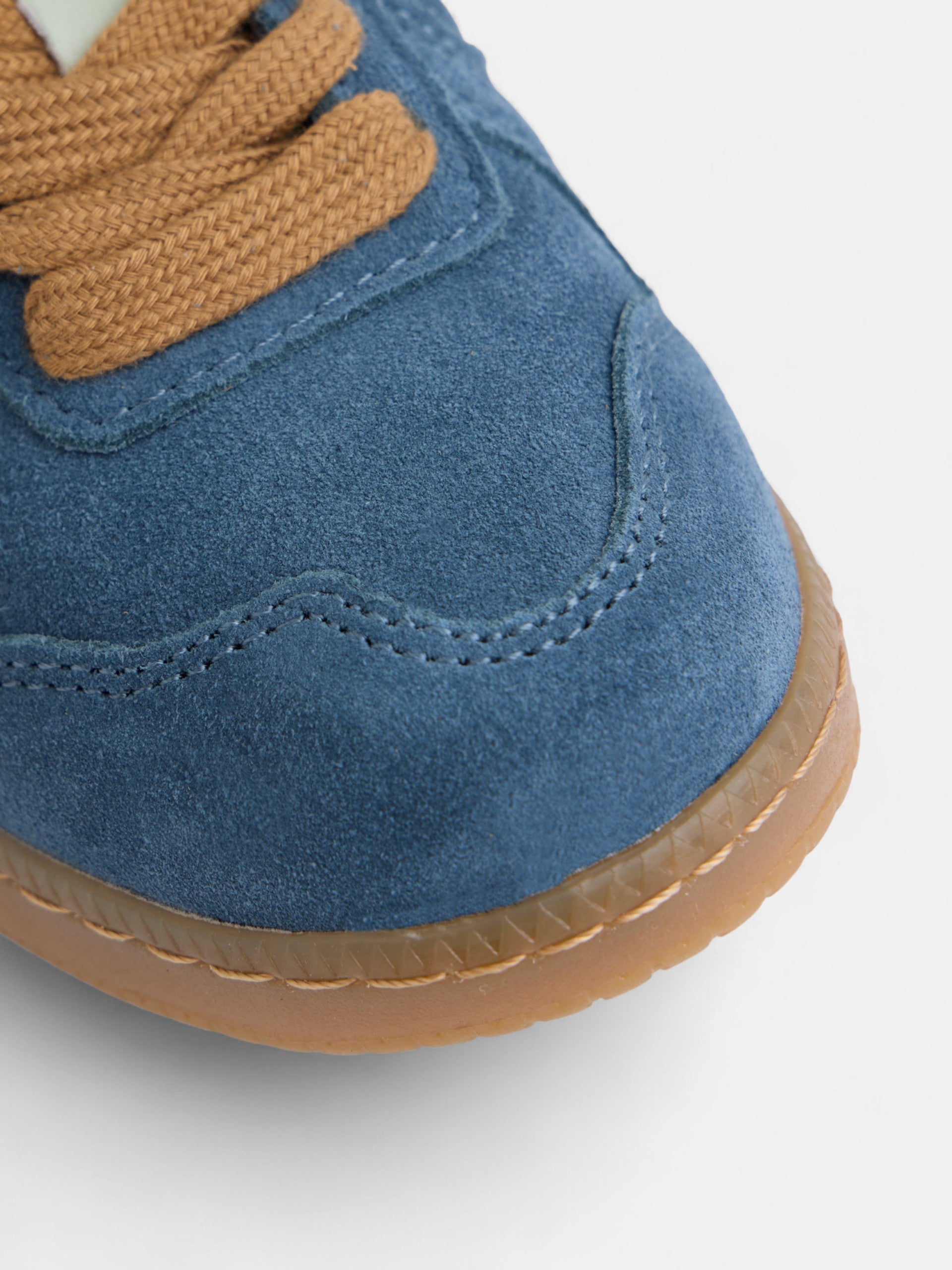 Baskets décontractées en cuir bleu pour enfants