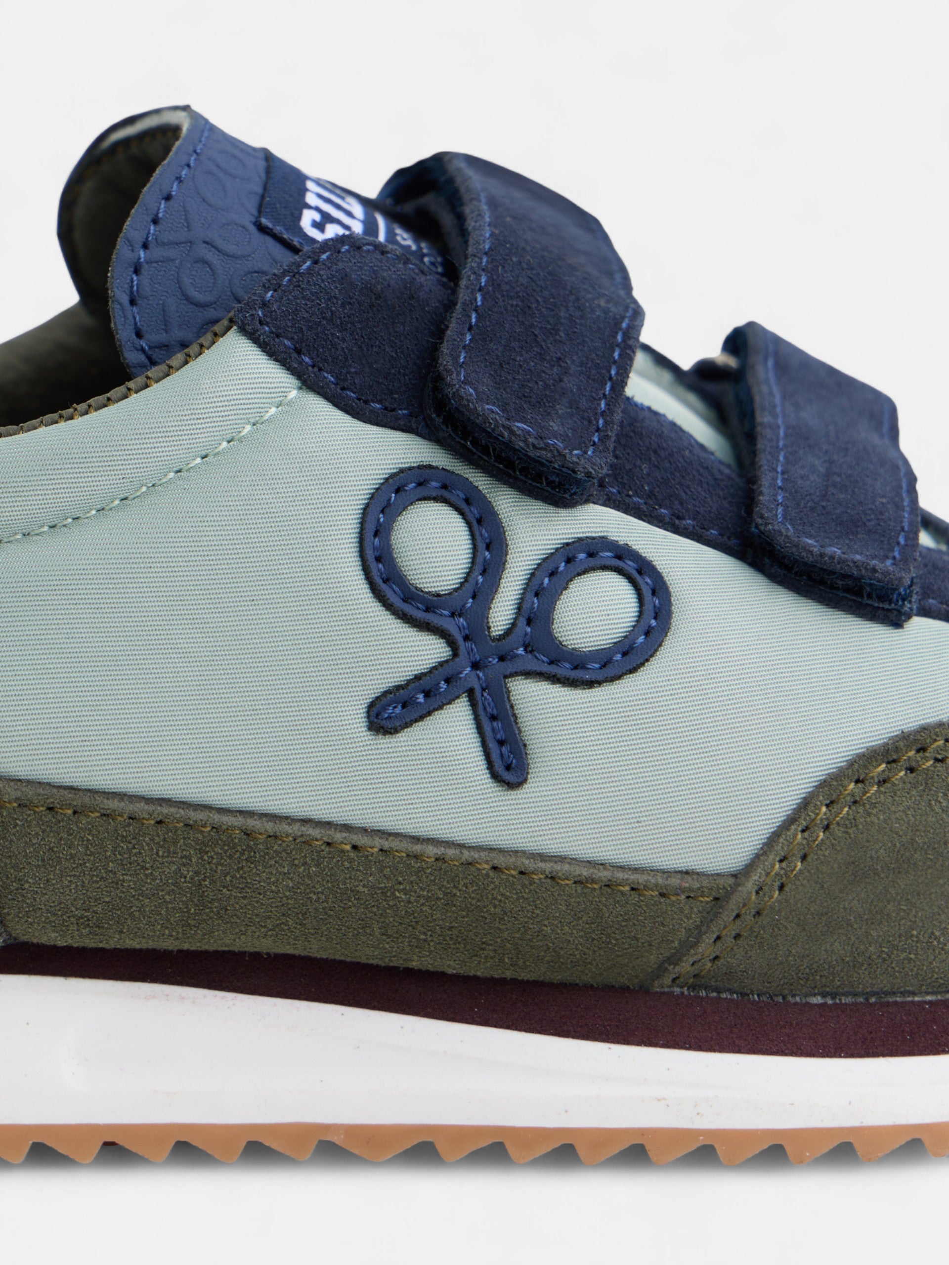 Zapatilla kids velcro multicolor verde