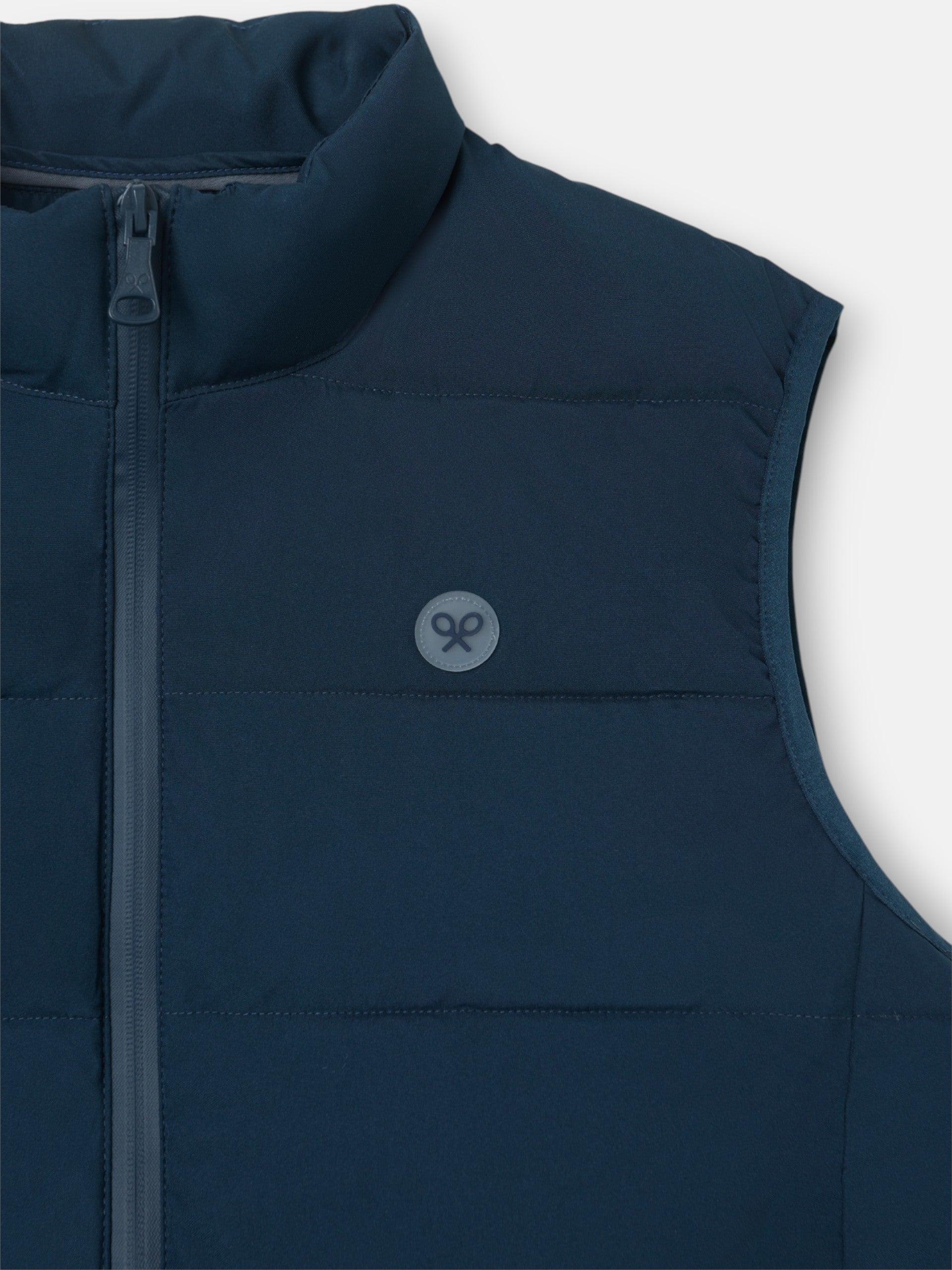 Classic navy blue technical vest