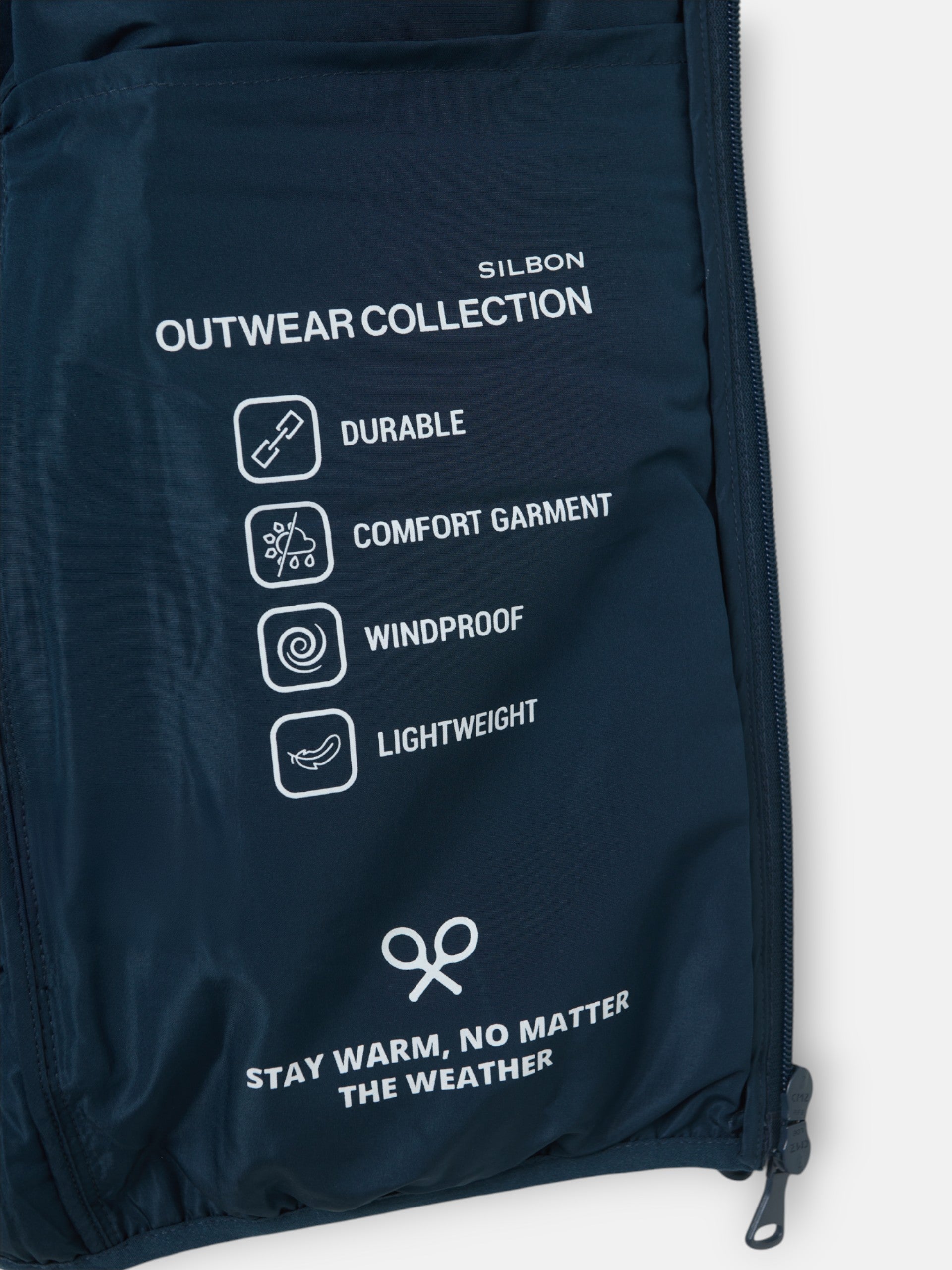 Classic navy blue technical vest