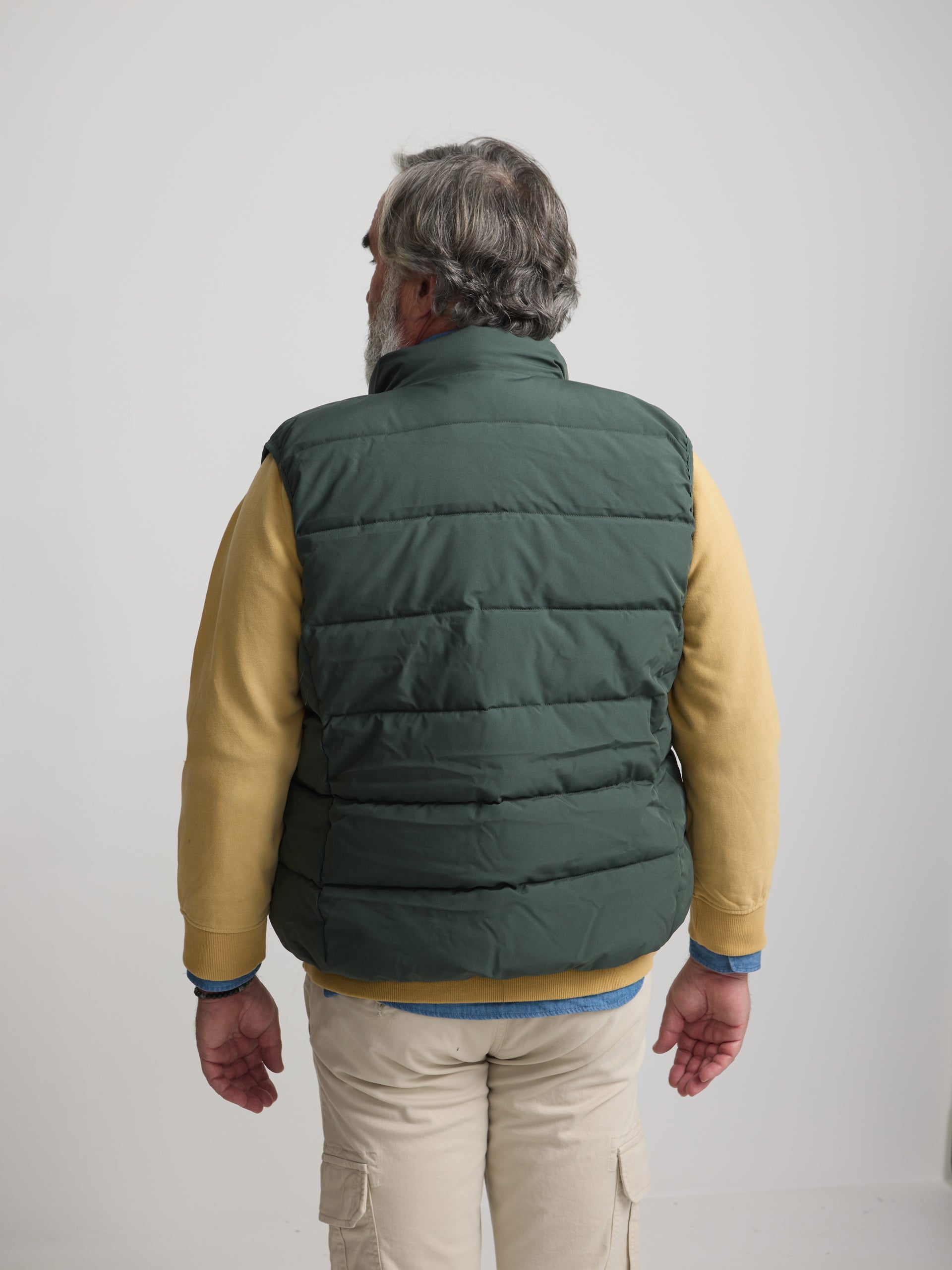 Colete clássico técnico verde