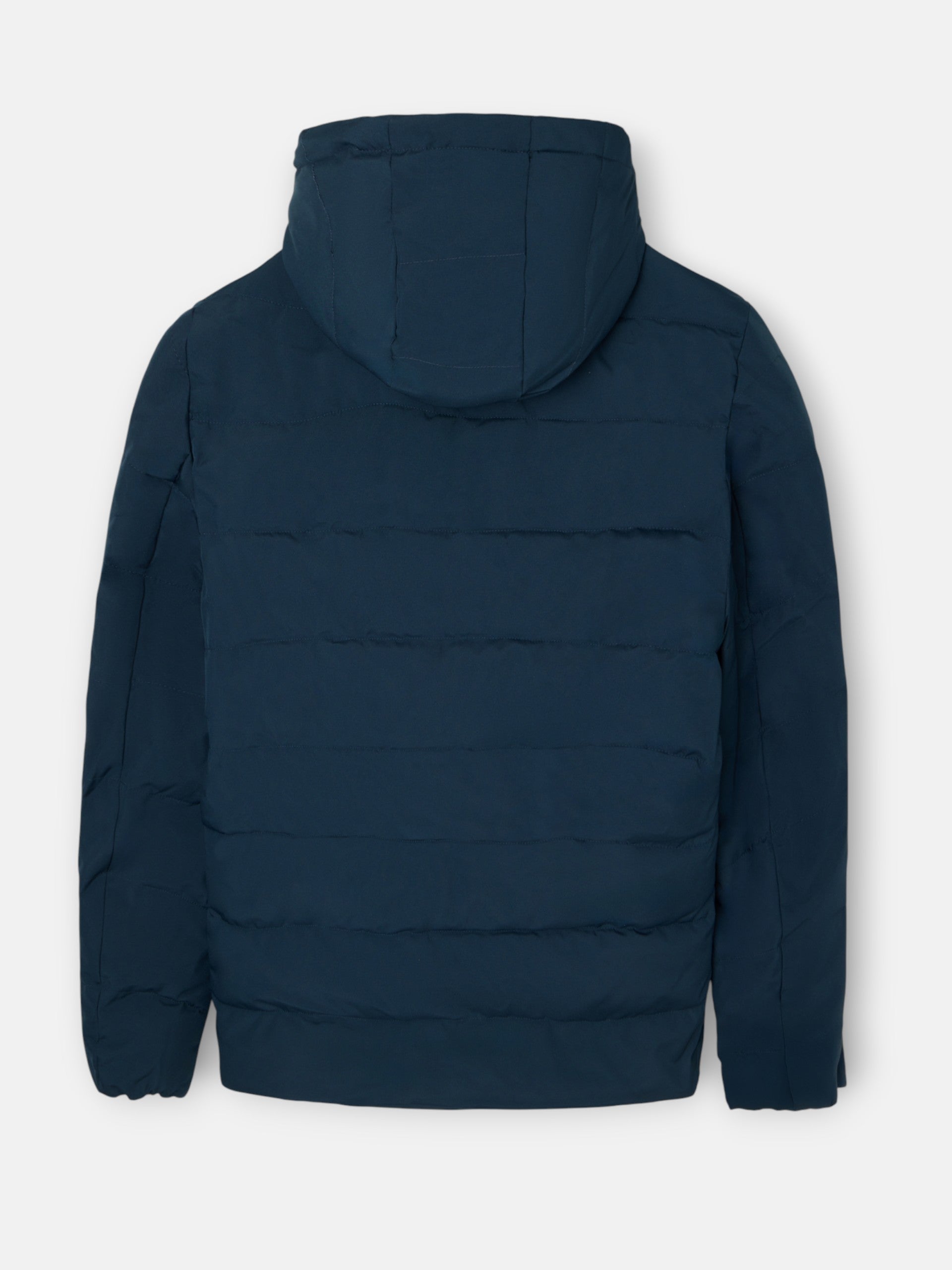 Abrigo tecnico reversible capucha gris marino