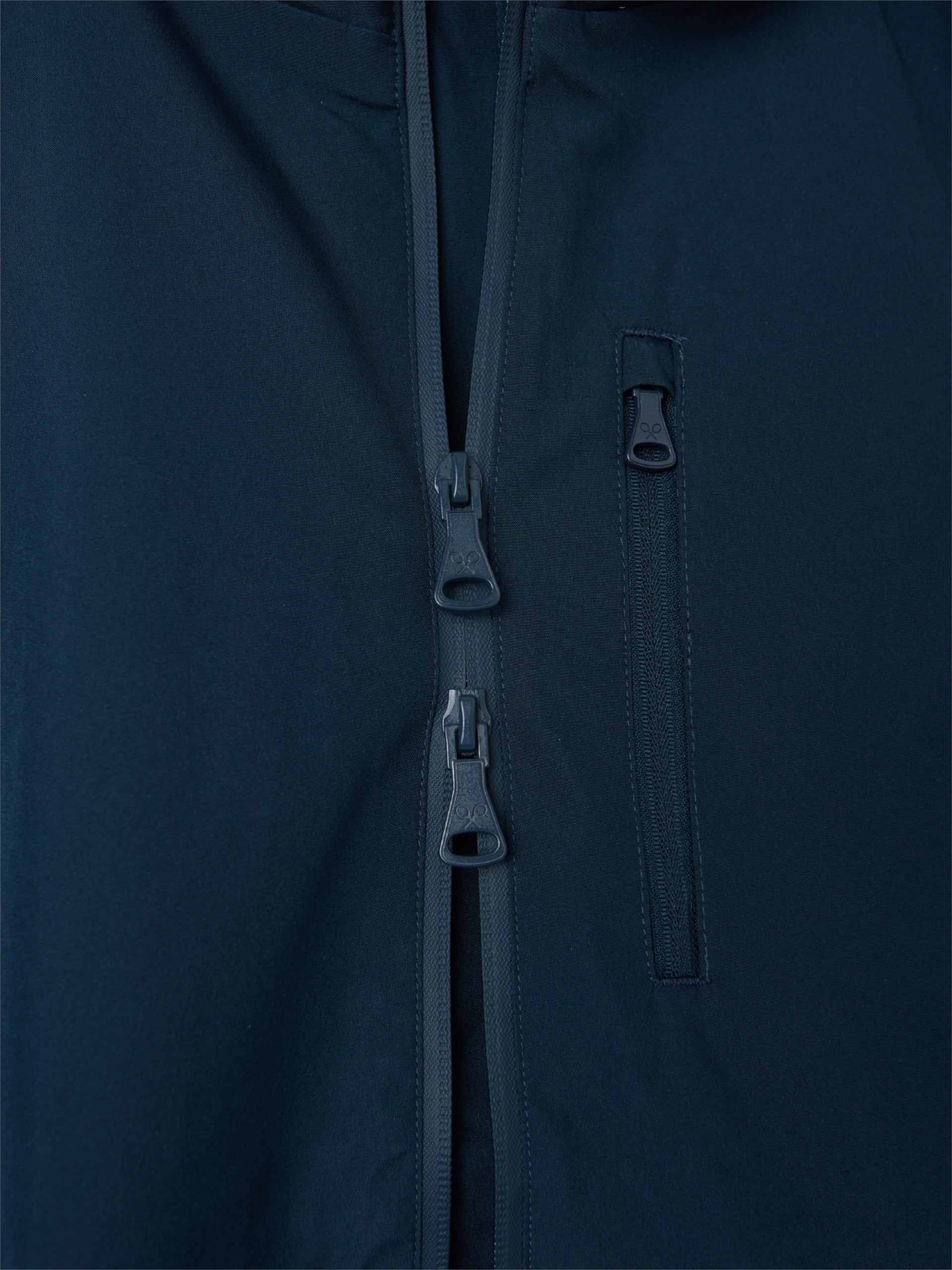 Chaqueta capucha cortavientos marino