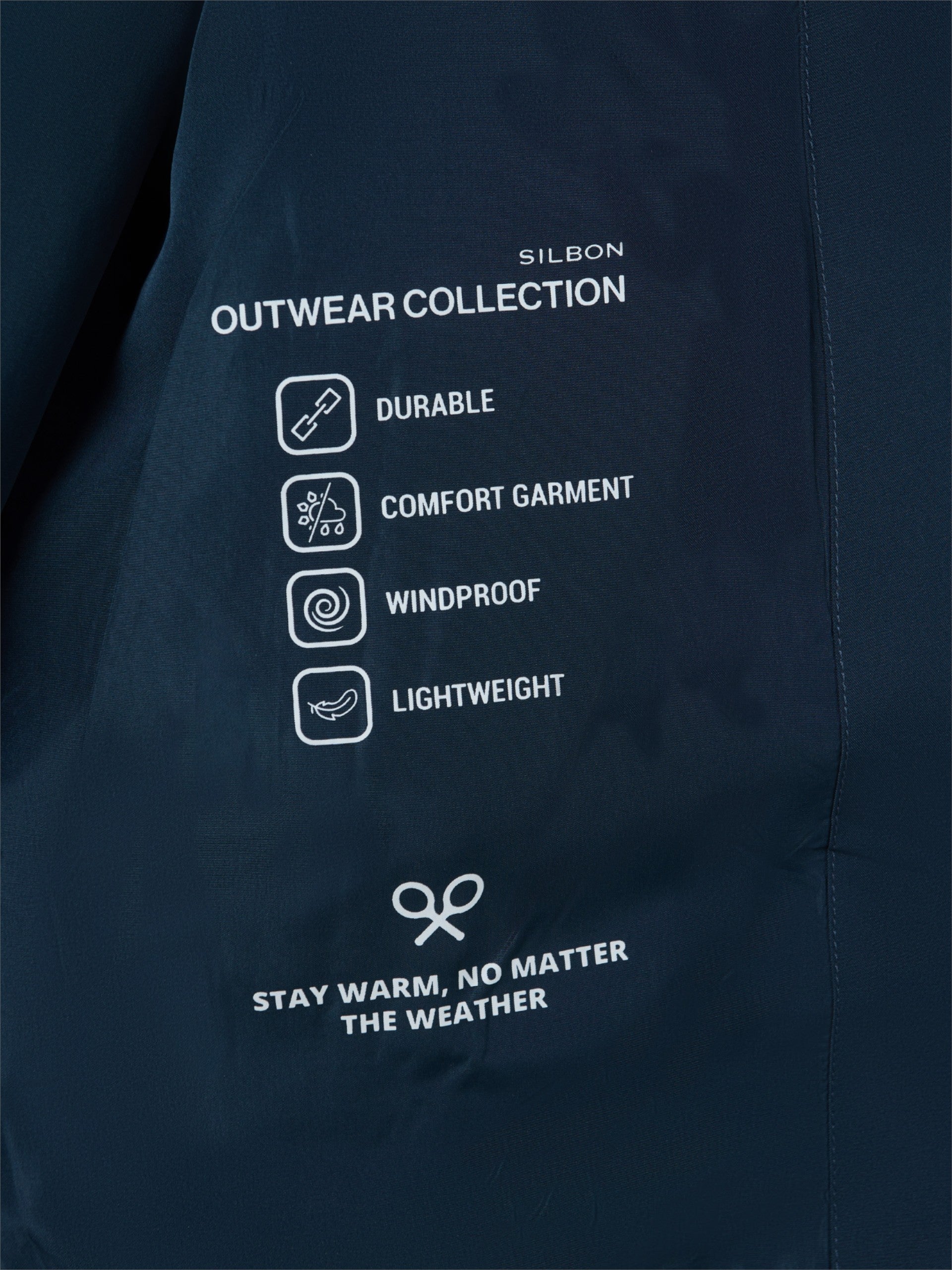 Chaqueta capucha cortavientos marino