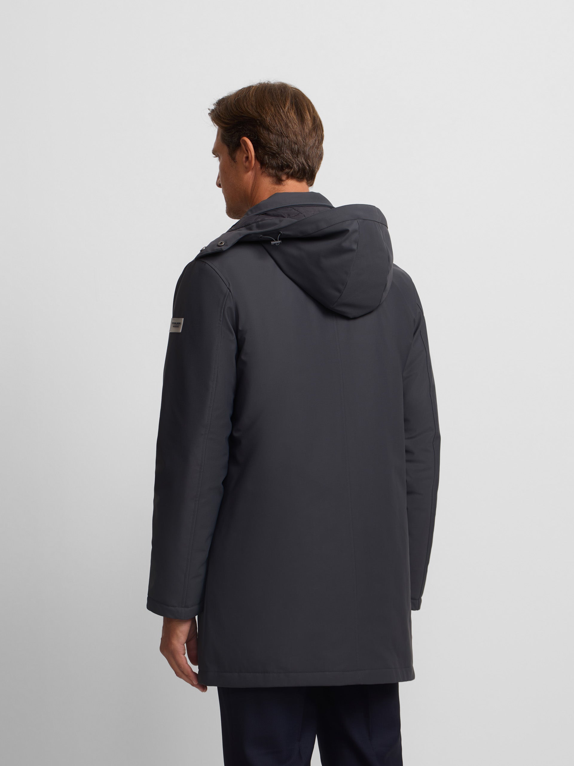 parka technique gris foncé sur mesure