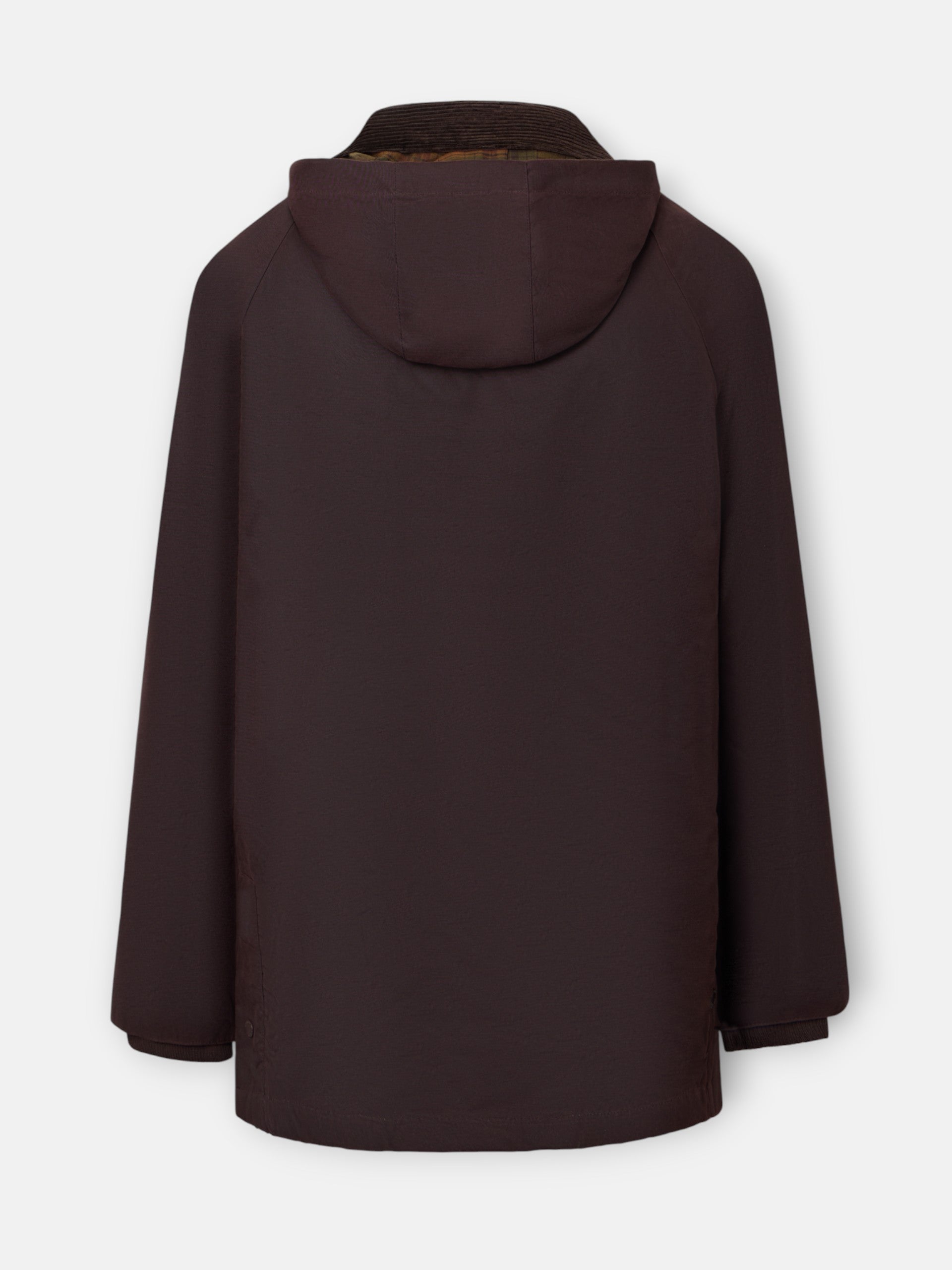 Manteau ciré marron foncé classique