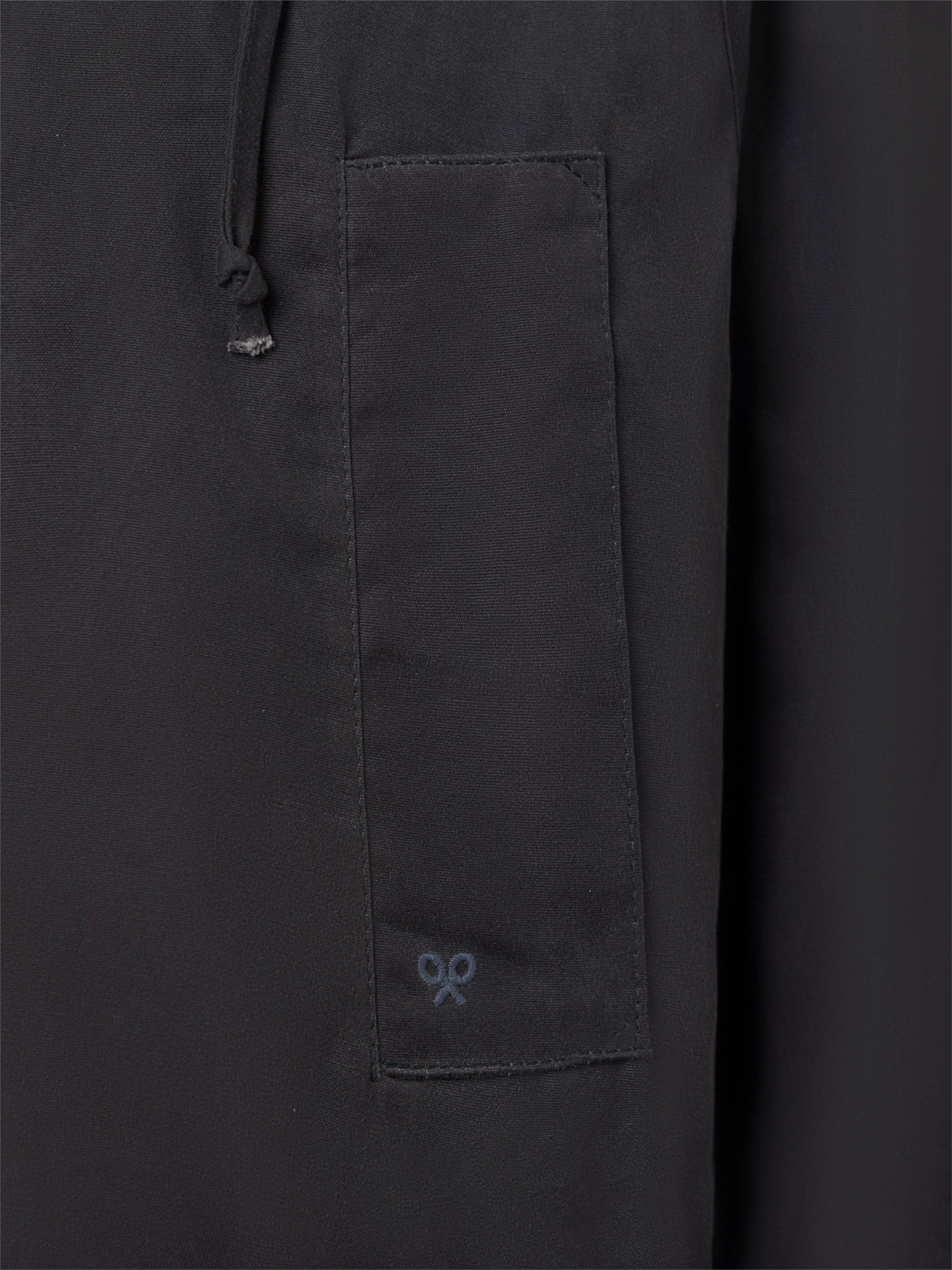 Classic grey-blue waxed coat