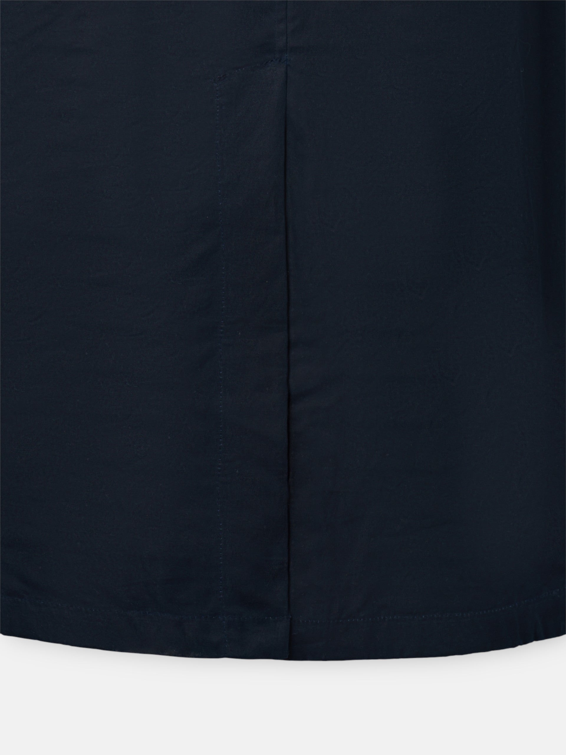 Long navy blue waxed coat