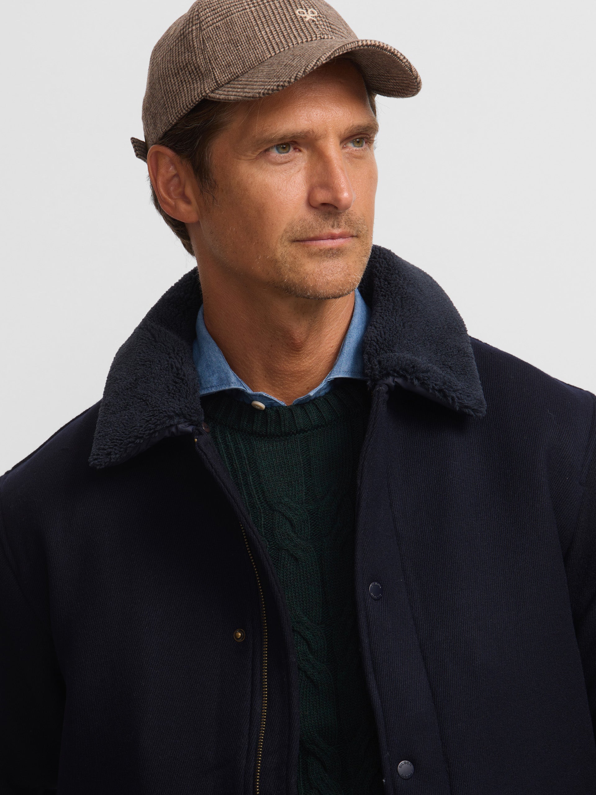 Classic navy blue jacket