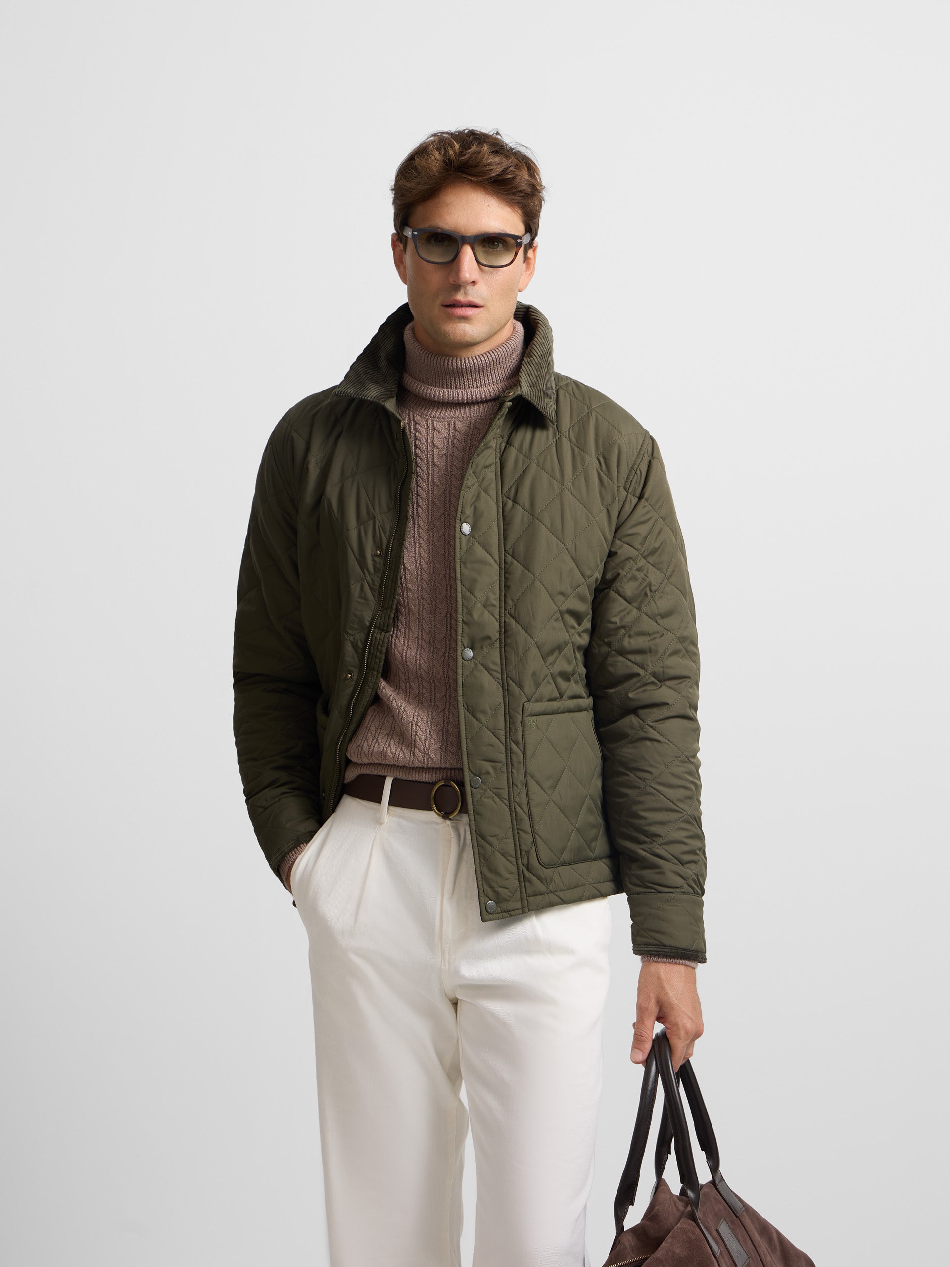 Chaqueta clasica field verde