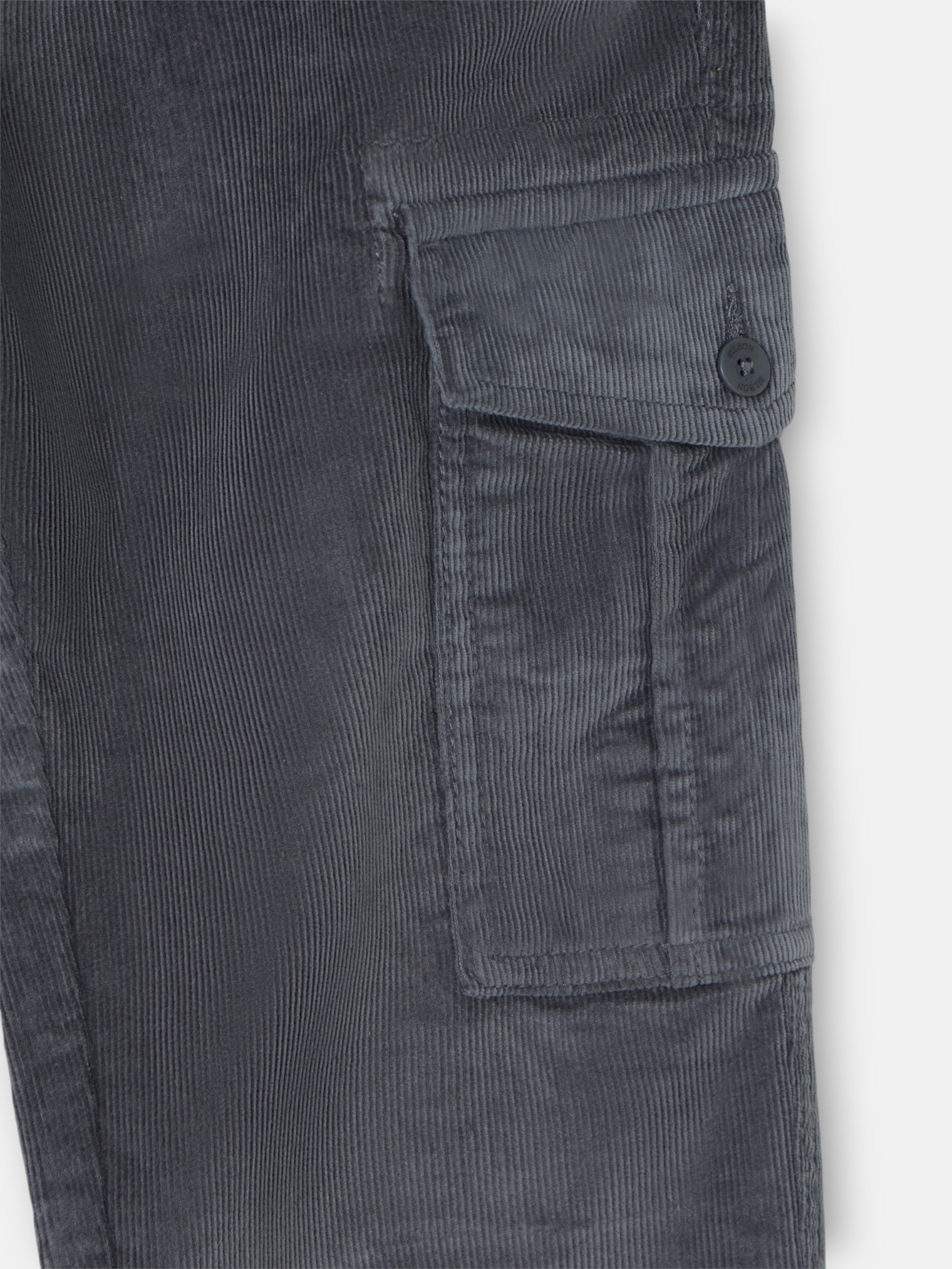 Gray corduroy cargo sport pants