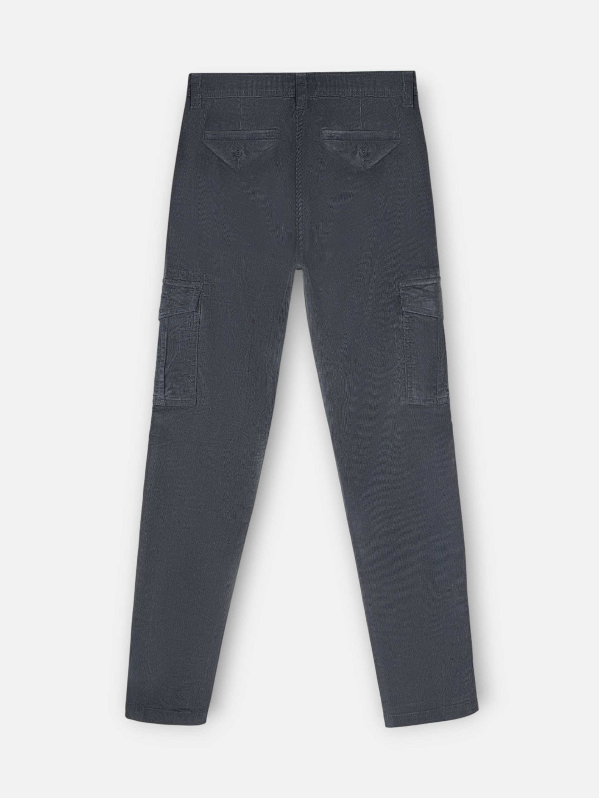 Gray corduroy cargo sport pants