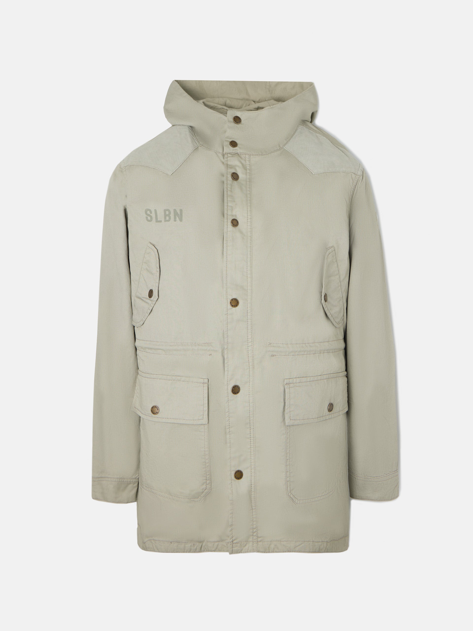 Parka verte teinte en pièce