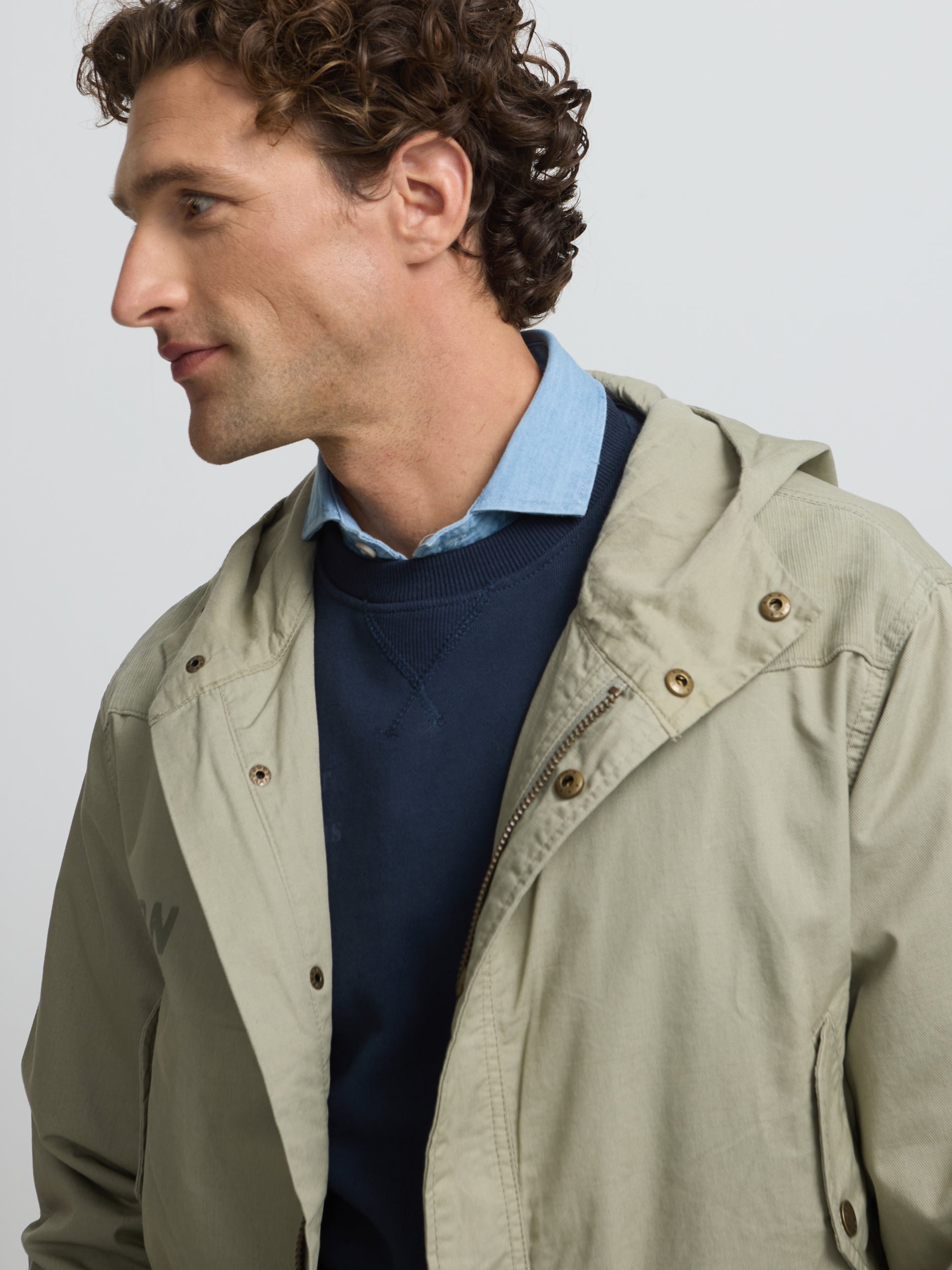 Parka garment dye verde