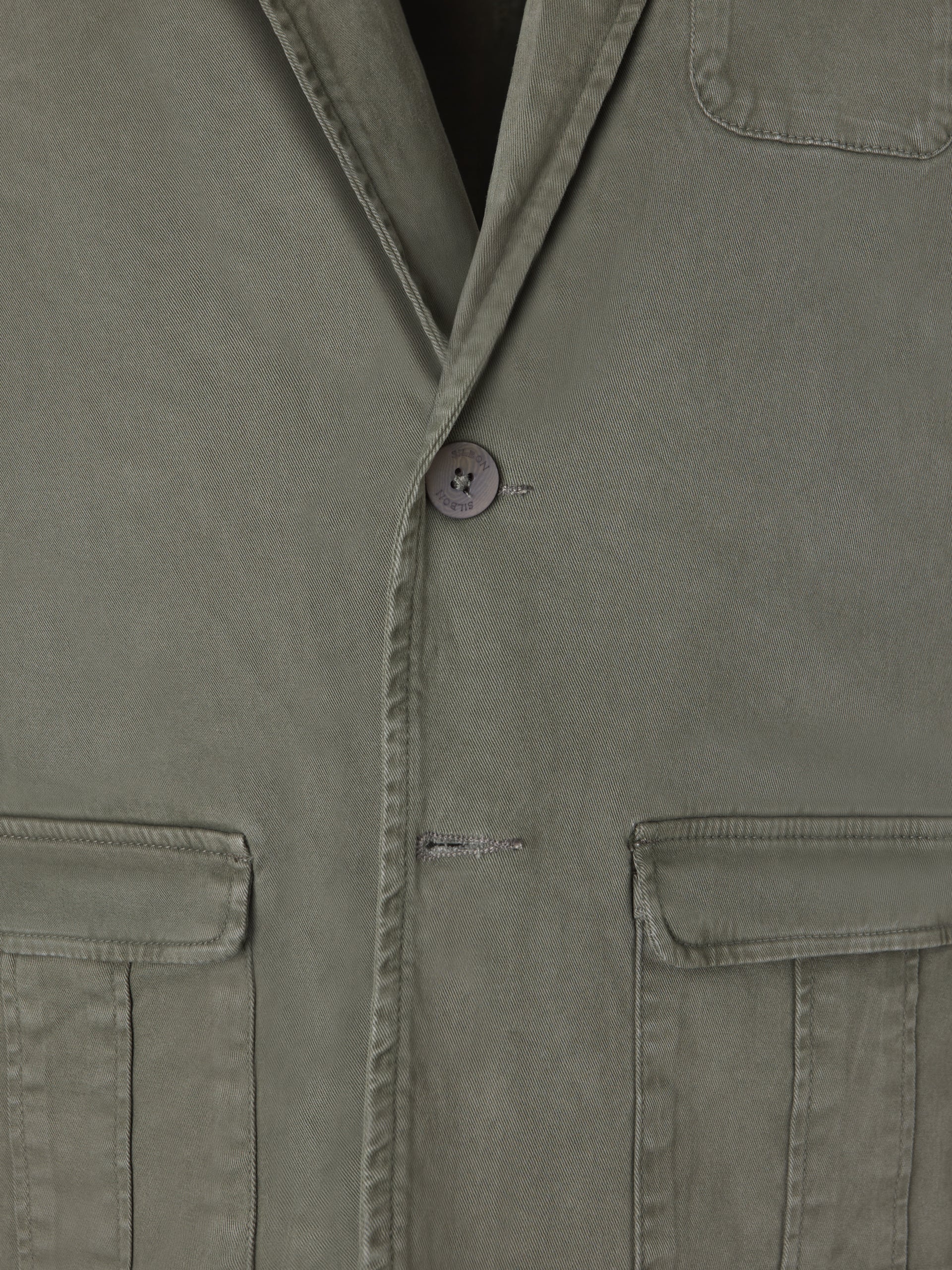 Casual green semi-blazer