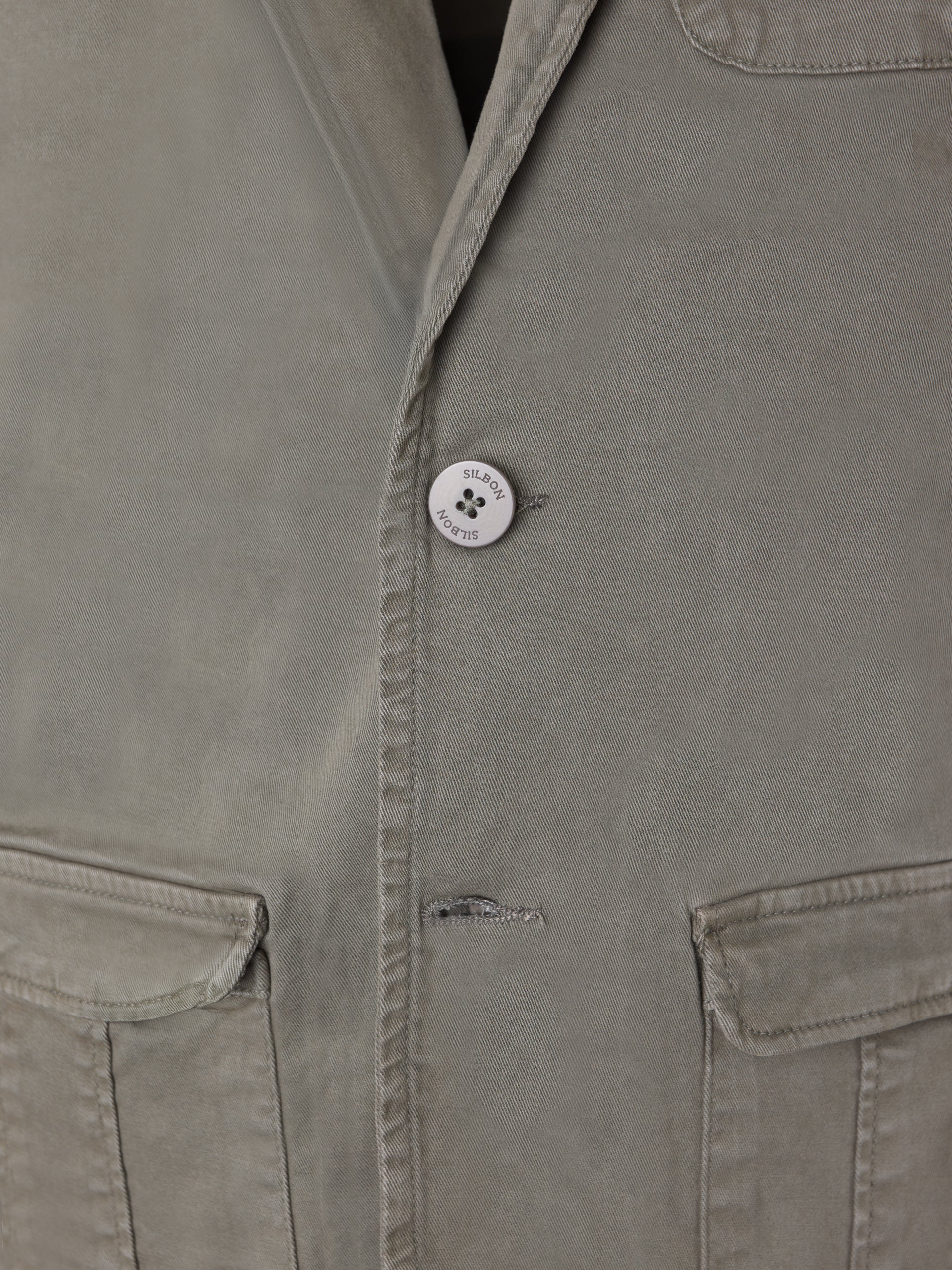 Medium gray casual semi-blazer