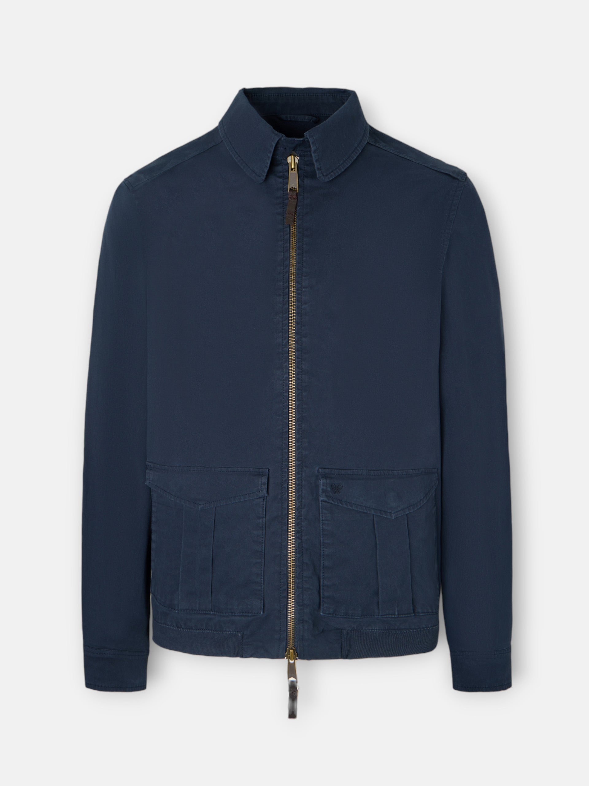 Cazadora garment dye azul marino